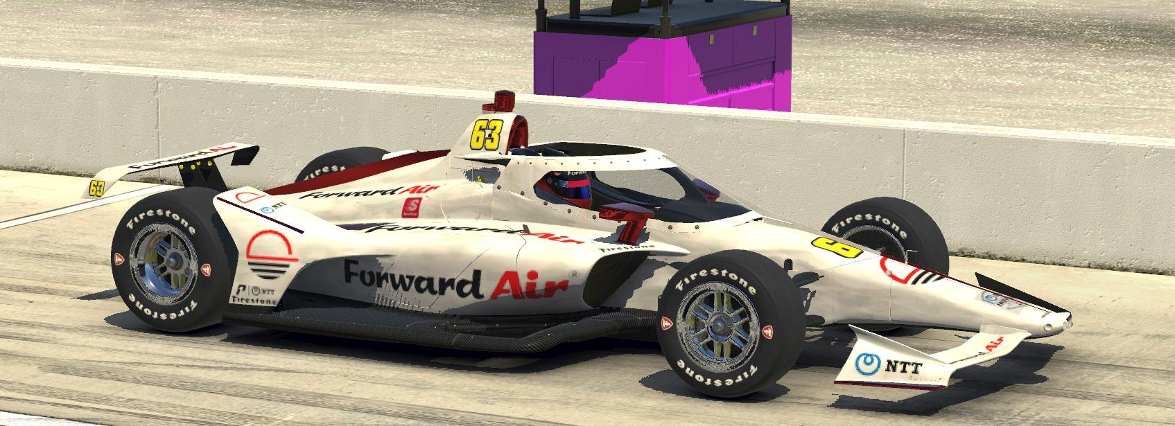 Forward Air IndyCar White by John Rubino Trading Paints