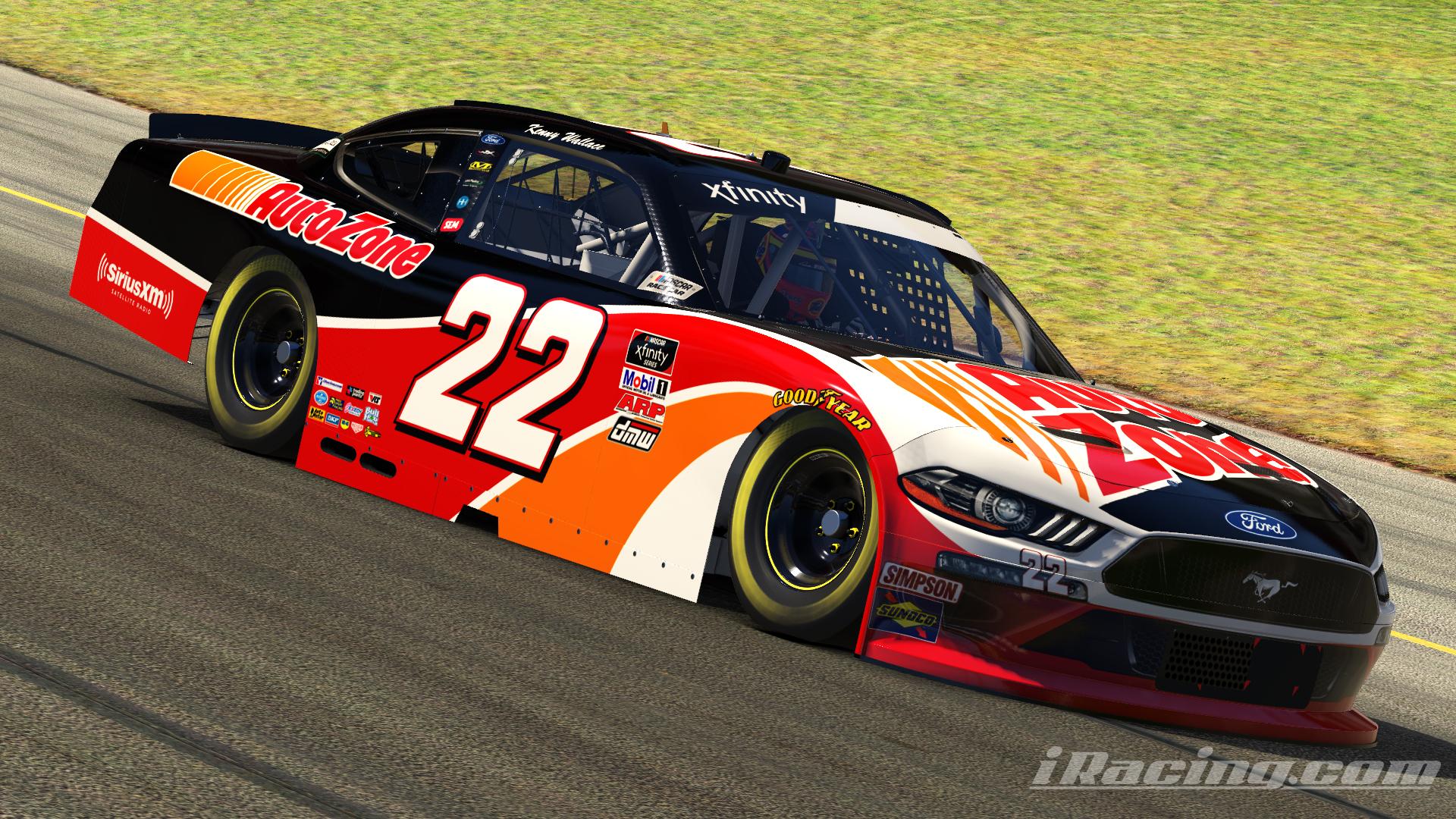 2020 Fictional Kenny Wallace AutoZone Xfinity Ford 22 by Dustin