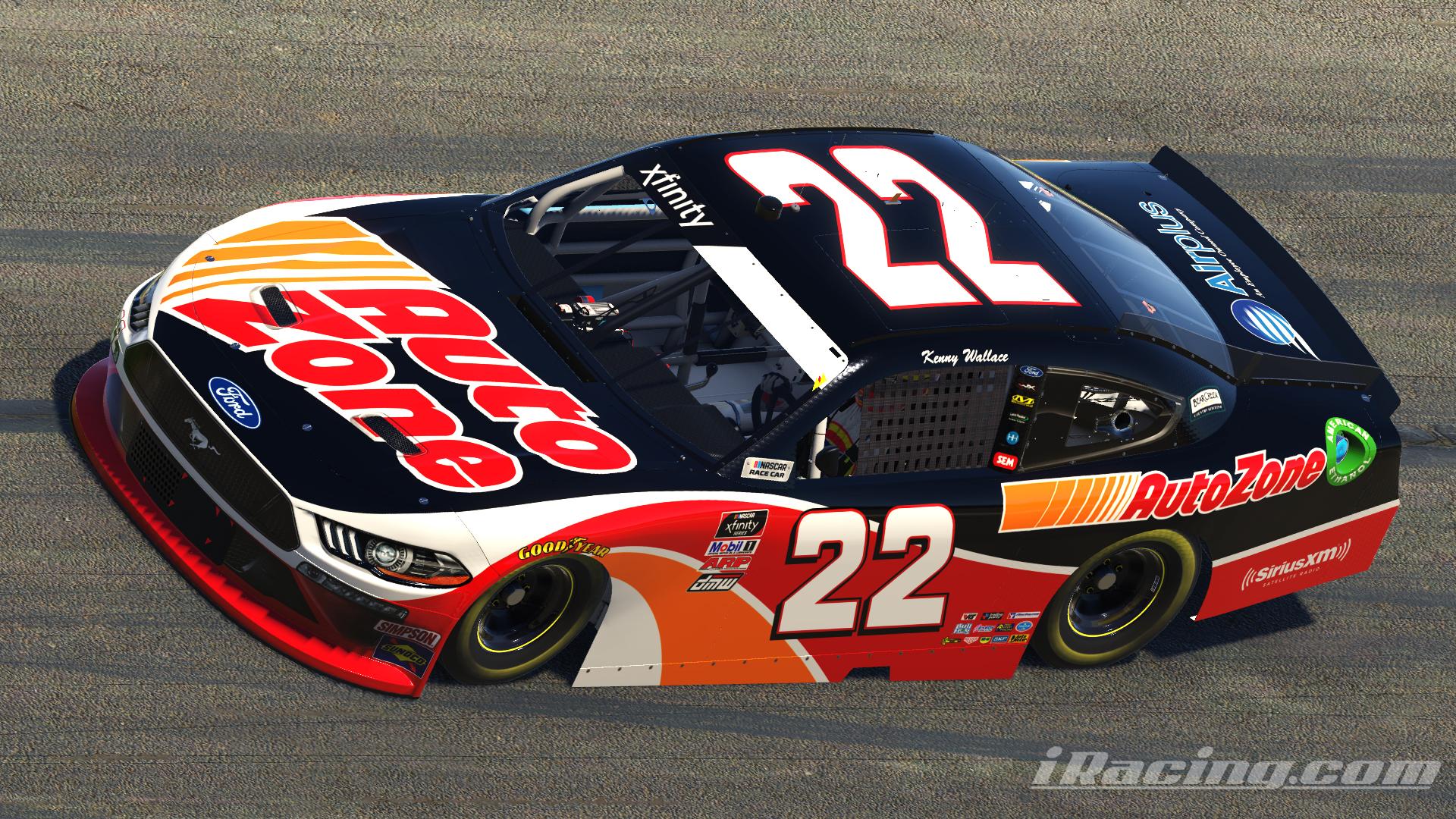2020 Fictional Kenny Wallace AutoZone Xfinity Ford 22 by Dustin