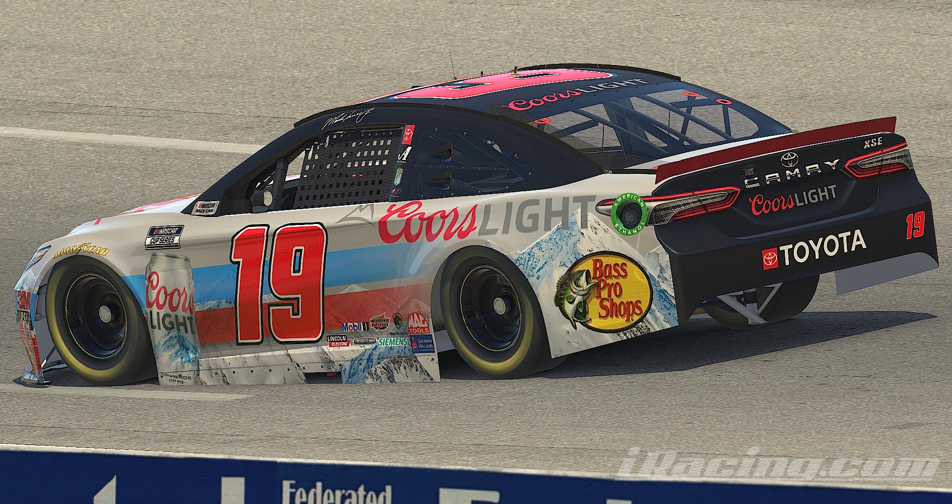 truex coors camry nicholas doucette
