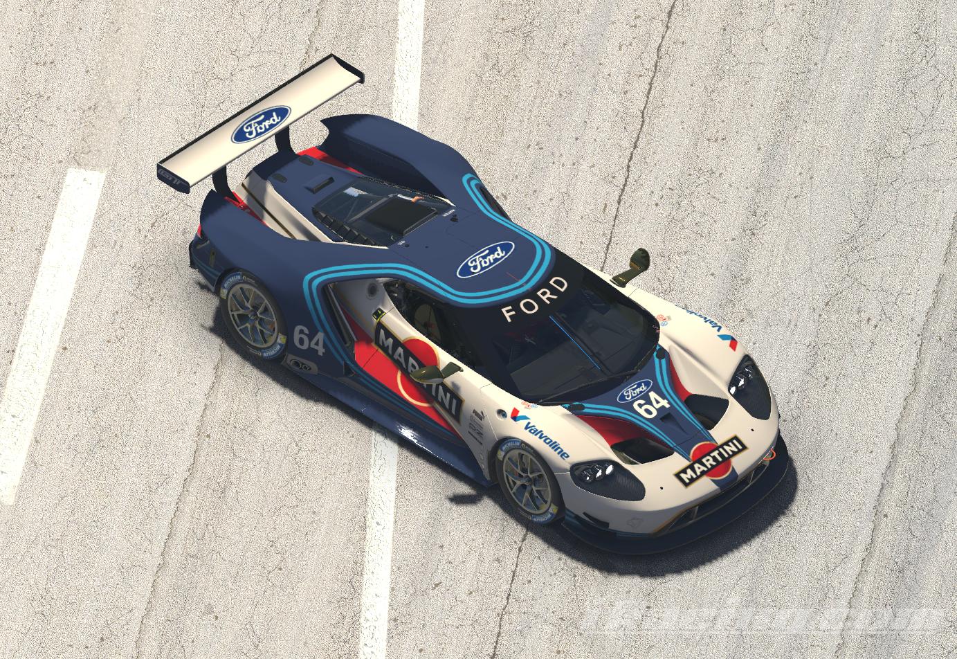 ford gt martini racing blue by Marra Pietro Trading Paints