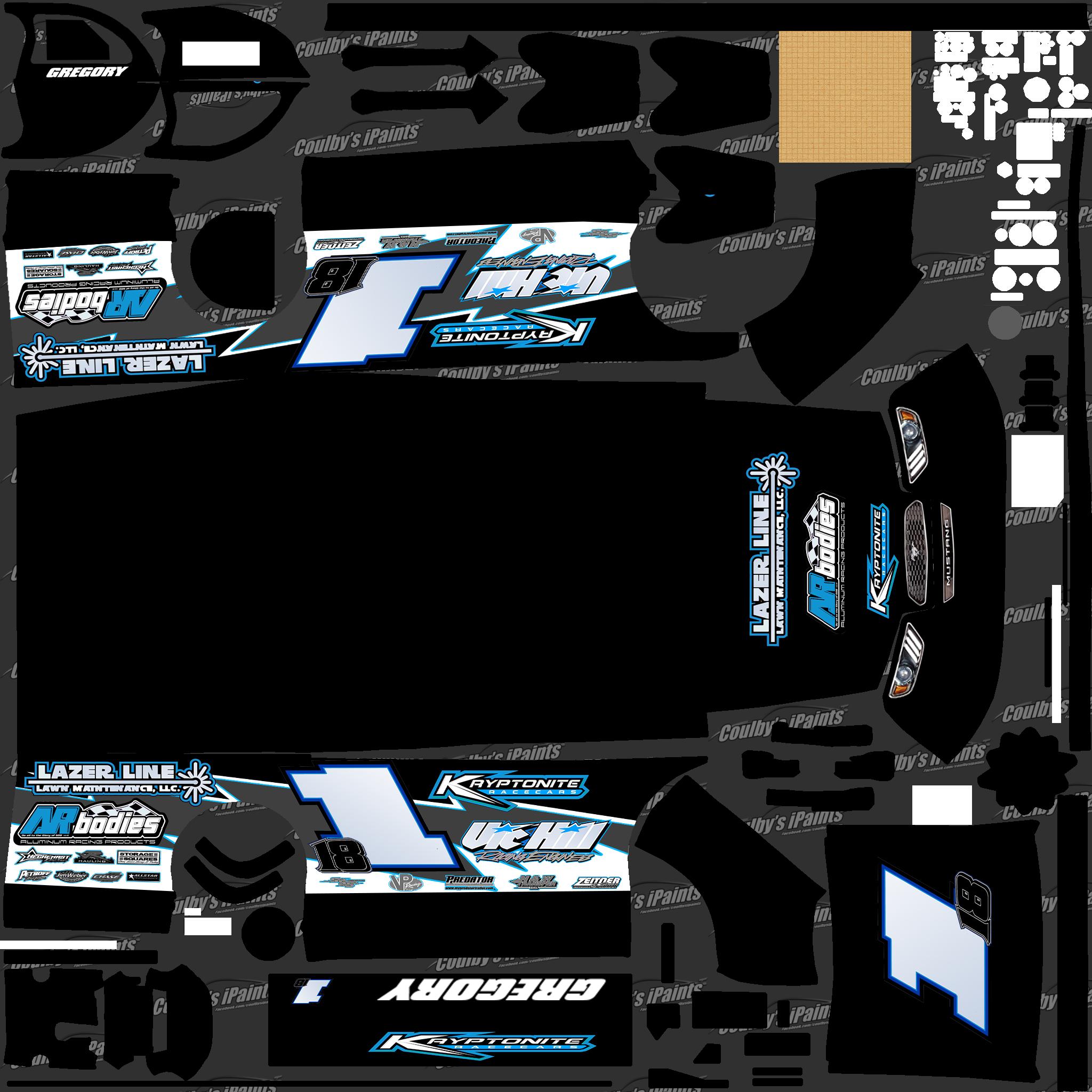 Dirt Late Model Coulbys iPaints Smart Template (6) gregoiry team 1