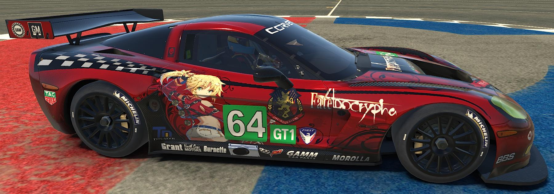 Type-Moon Racing Fate Apocrypha Corvette C6R GT1 by Brandon Dollar - Trading Paints