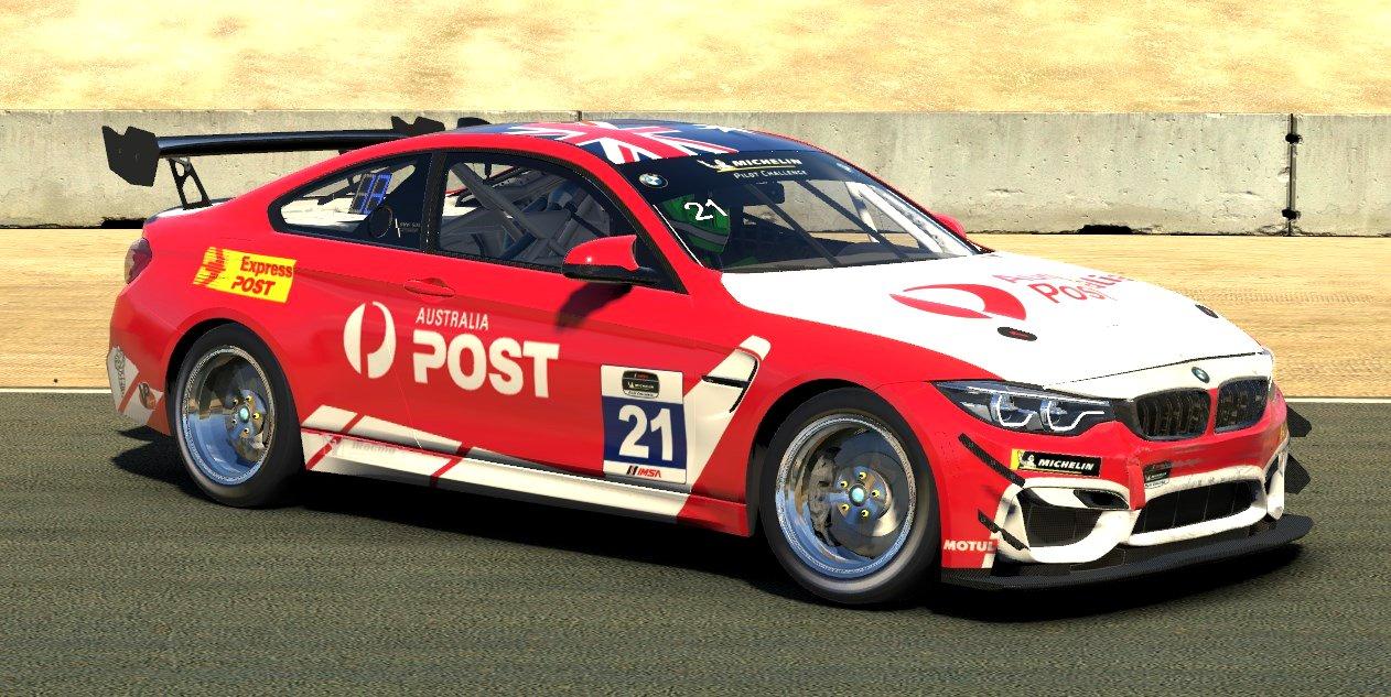 auspost Australia Post BMW M4 GT4 by Mark B. Trading Paints