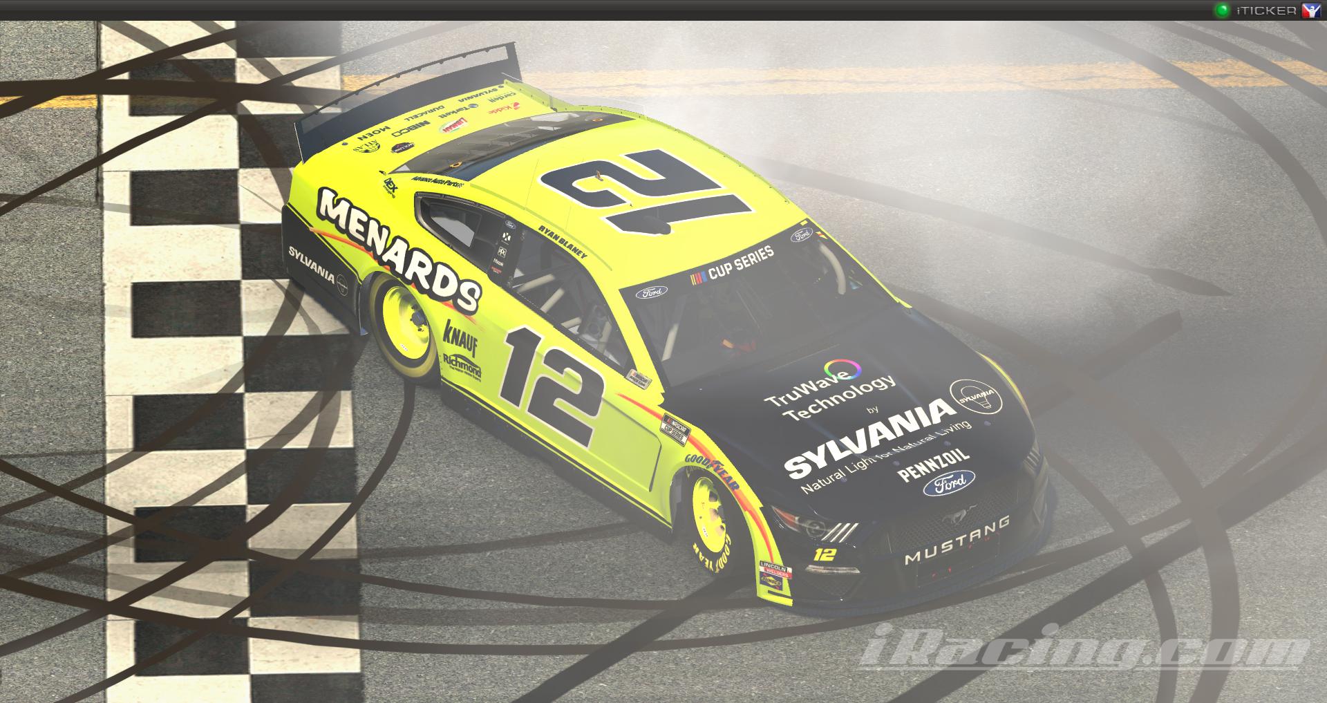 Ryan Blaney #12 Sylvania/Menards 2020 NASCAR Cup Series by ...