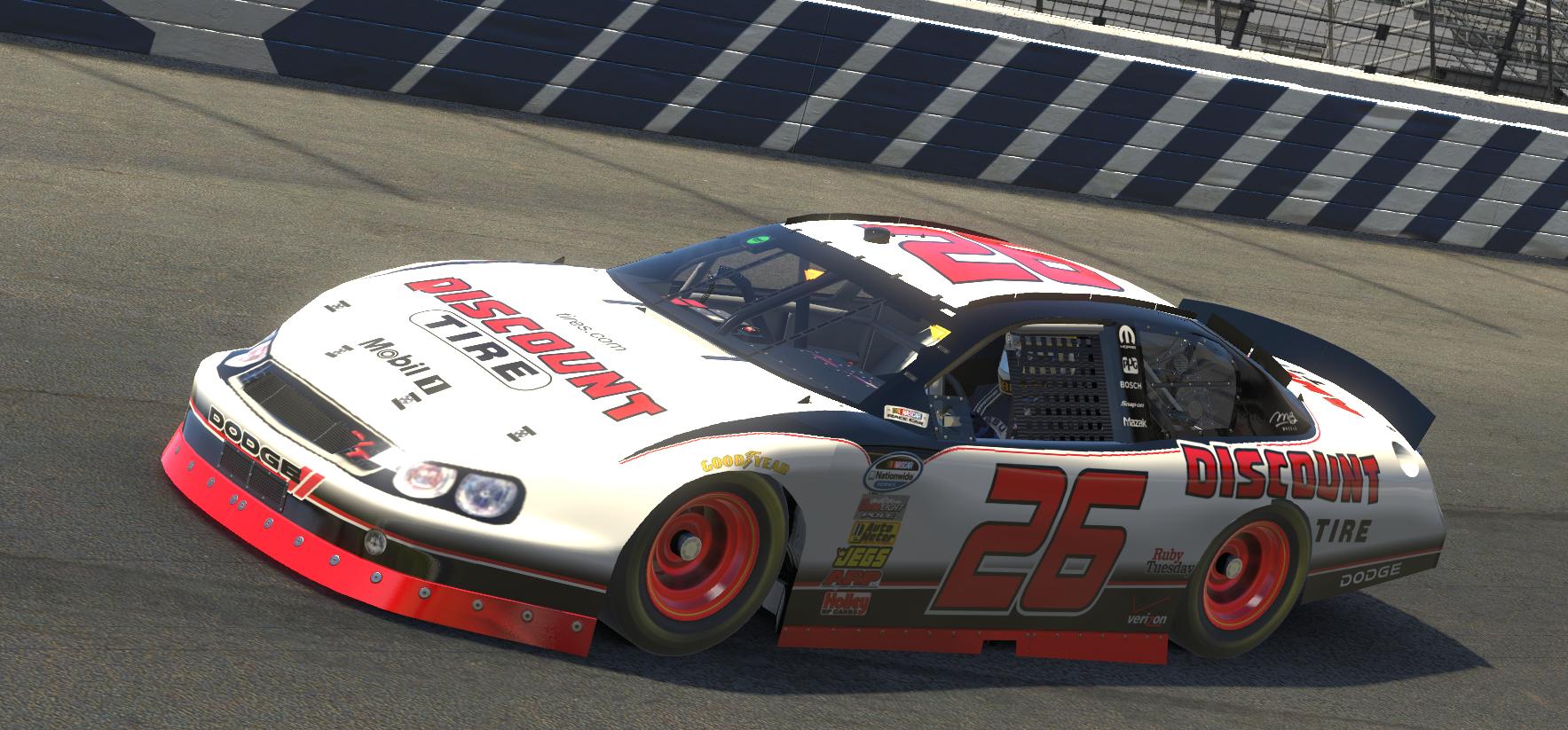 Parker Kligerman 2010 Discount Tire Dodge Challenger (Custom Number) by