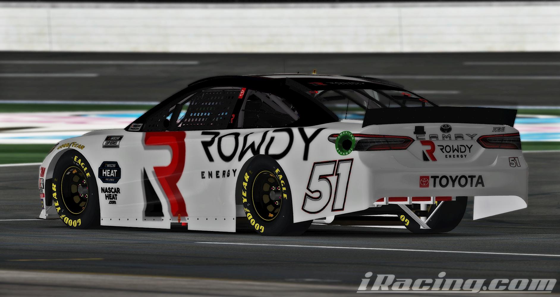 Rowdy Energy Nascar Heat by Trent Williams Trading Paints