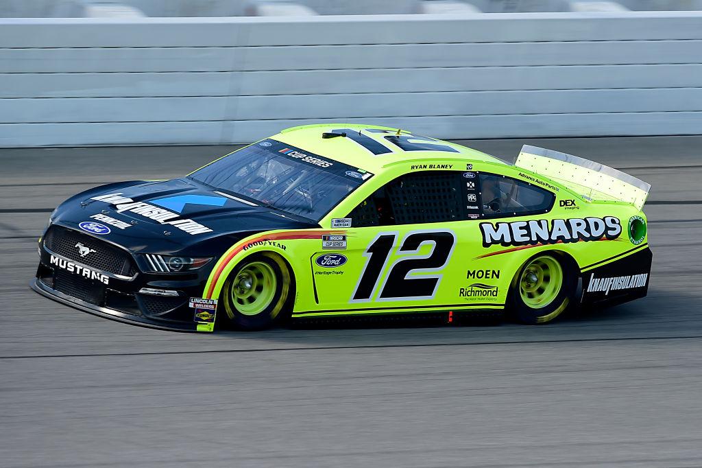 Ryan Blaney 12 Knauf/Menards 2020 NASCAR Cup Series With Custom Number