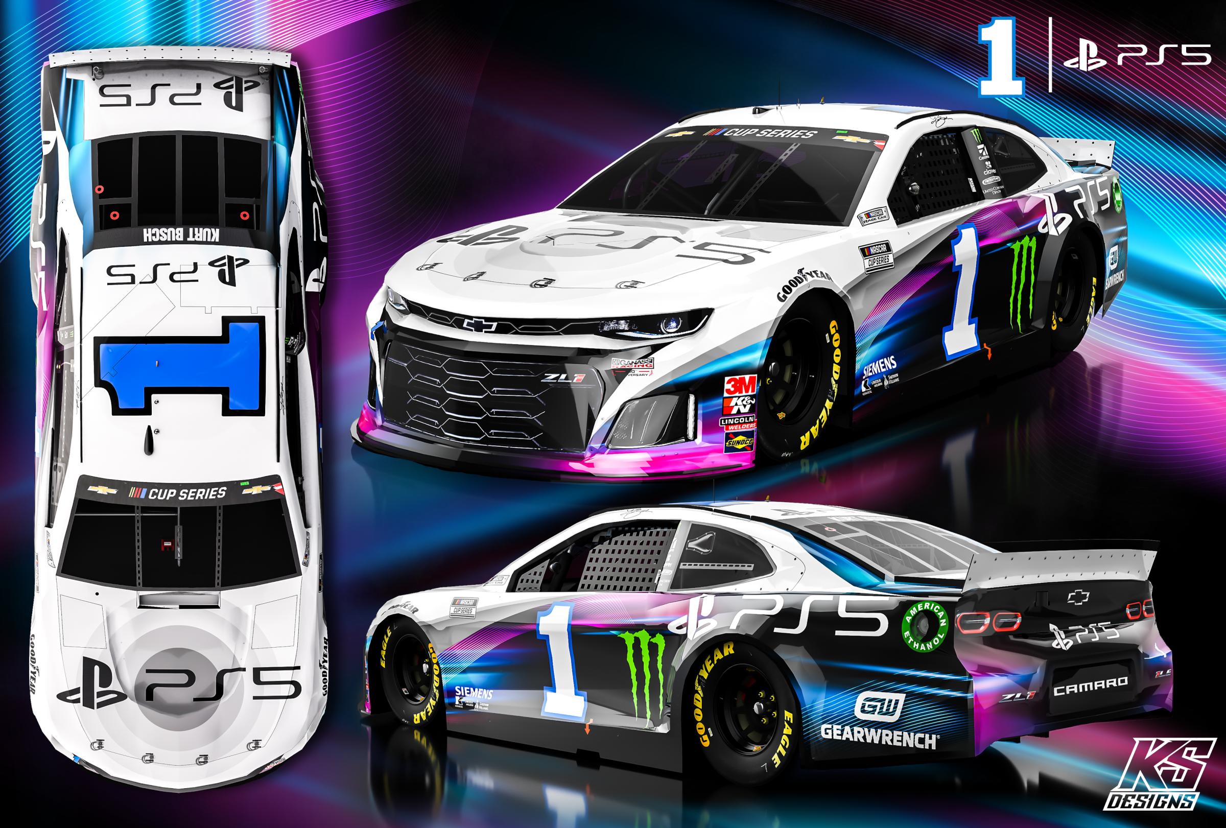 Kurt Busch Ps5 Concept By Kyle Sykes Trading Paints