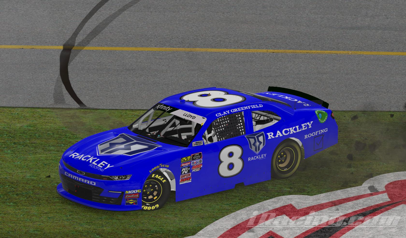 Clay Greenfield Rackley car by Thomas Lloyd Trading Paints