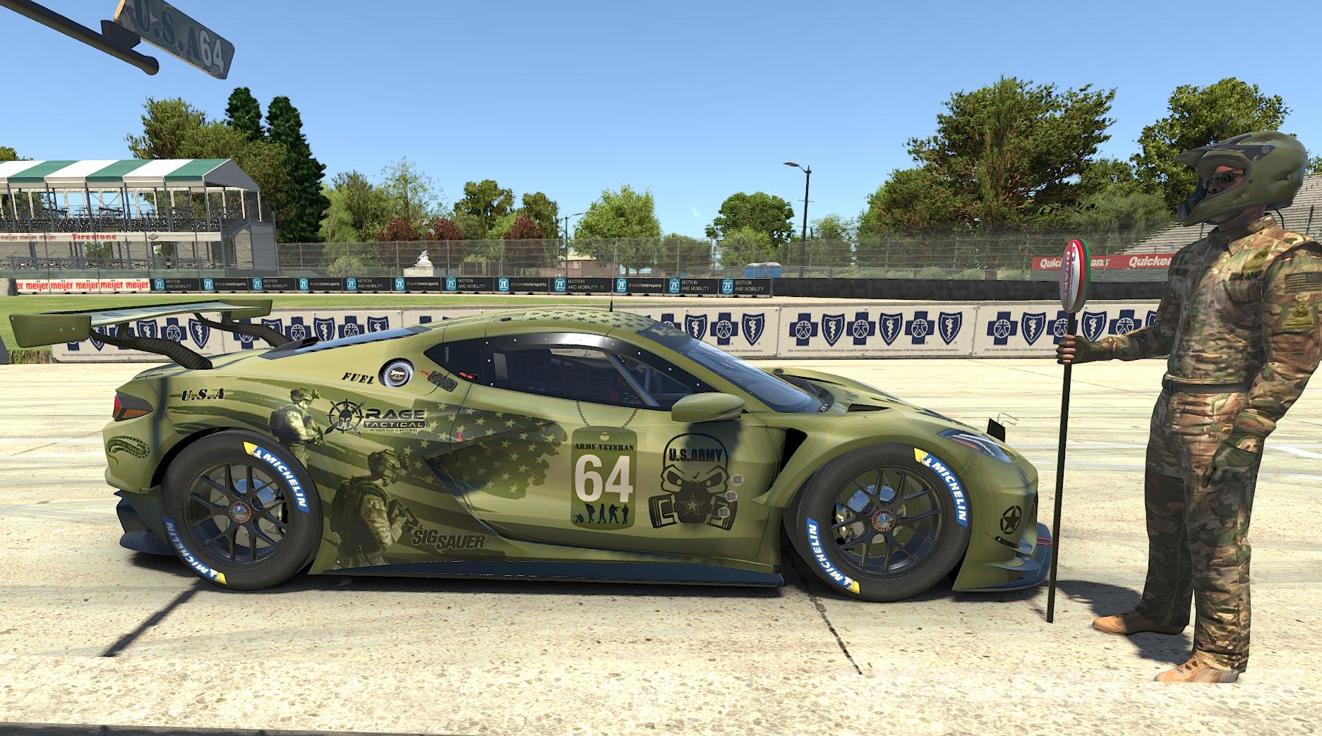 US Army Corvette C8.R GTE by Marshall W. Trading Paints