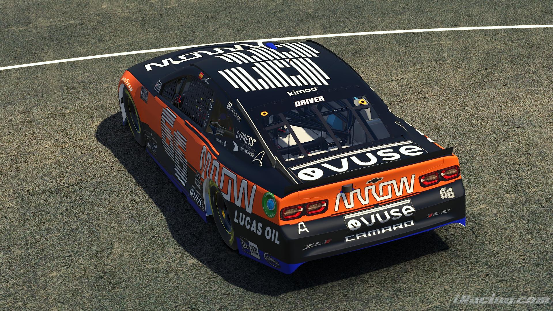 Arrow Mclaren NASCAR 66 (Custom Number) by Cade Mckee Trading Paints