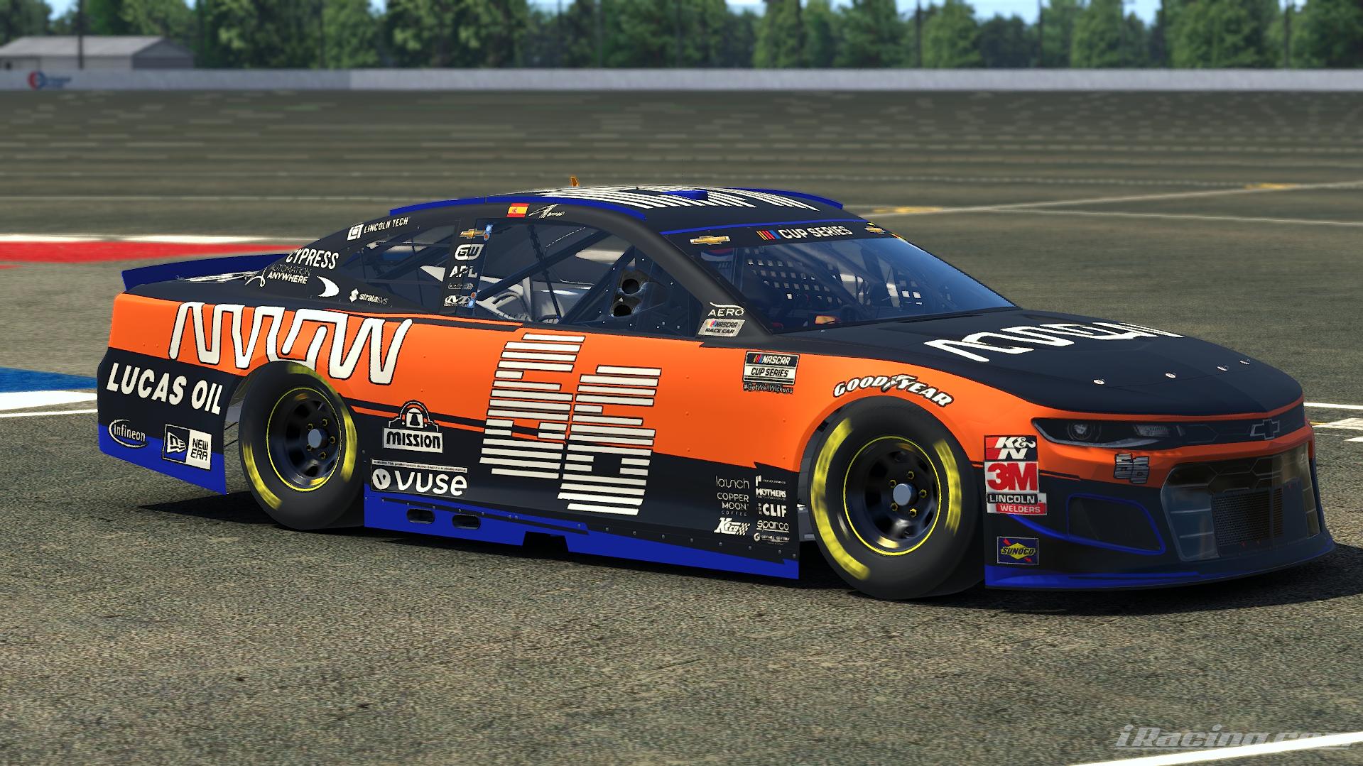 Arrow Mclaren NASCAR 66 Alt (Custom Number) by Cade Mckee Trading Paints