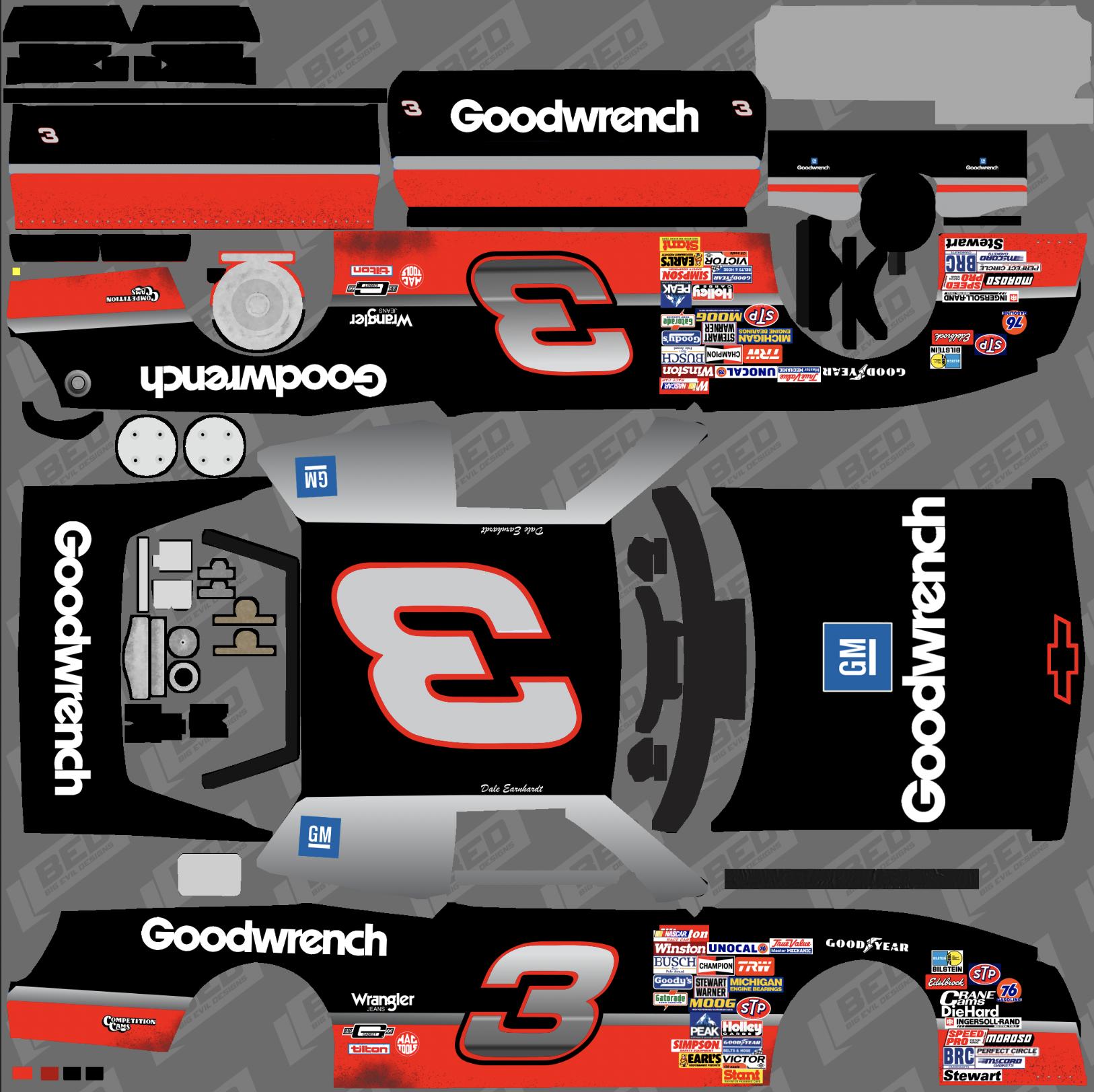 1988 Dale Earnhardt Goodwrench Concept by Skyler fox - Trading Paints