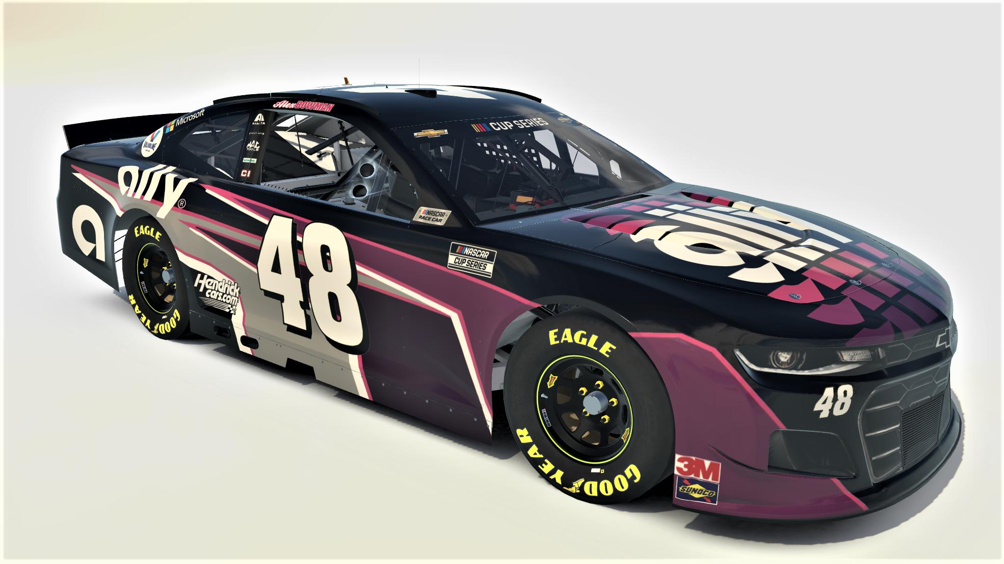 Alex Bowman Ally 2021 Concept 4 by Quinn Johnston Trading Paints