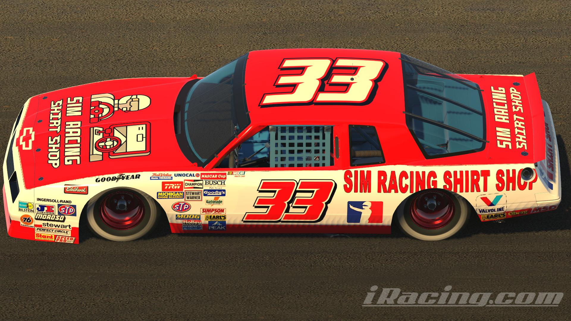 Preview of Sim Racing Shirt Shop 87 Cup Car (Custom #) by Chris T J.