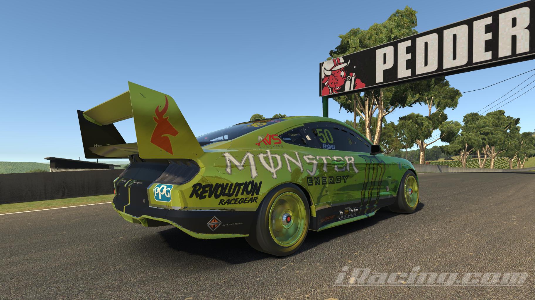 V8 Supercar ford Mustang Monster Energy by Brett Fisher2 - Trading Paints