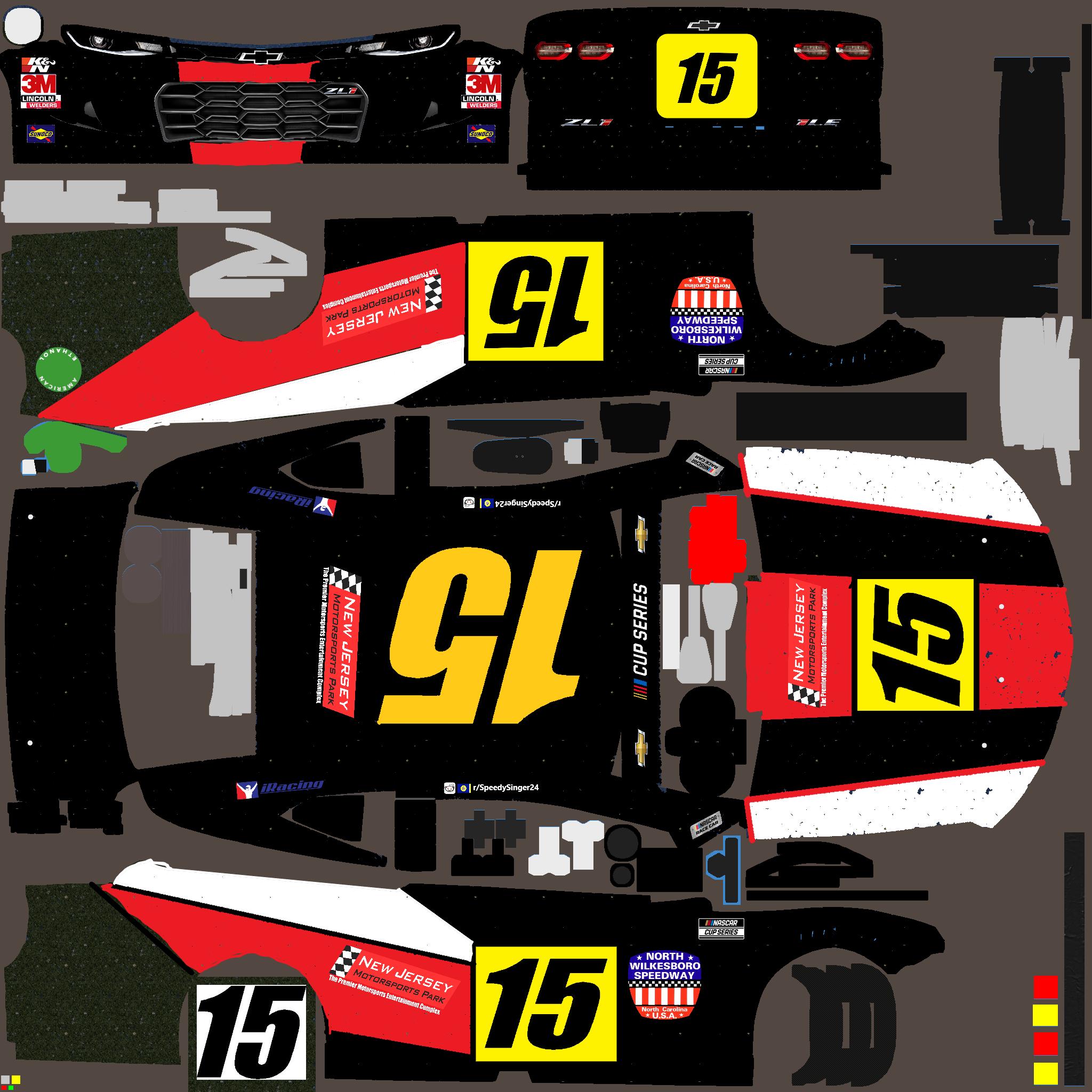 NASCAR 2021 first win paint scheme by John Singer Trading Paints