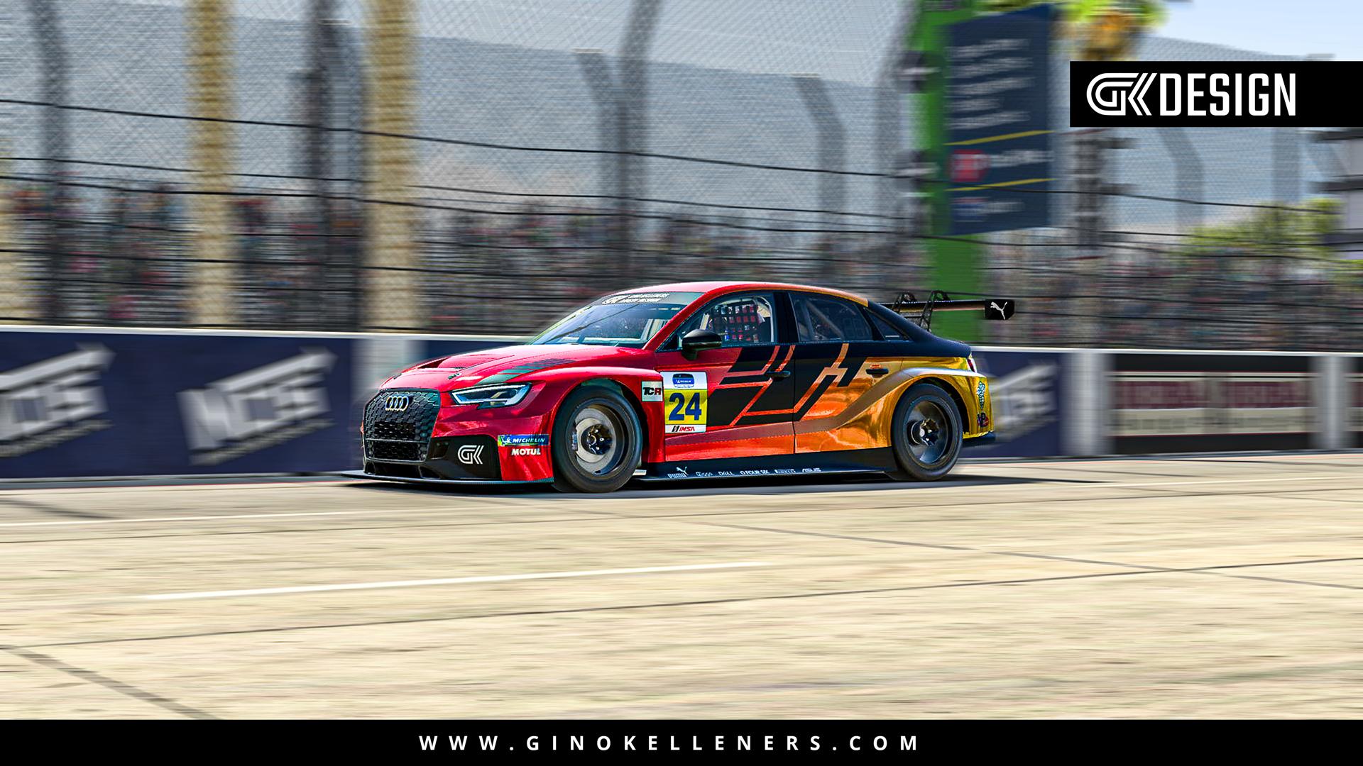 Preview of Sunrise Power Livery - Audi RS 3 LMS  by Gino Kelleners