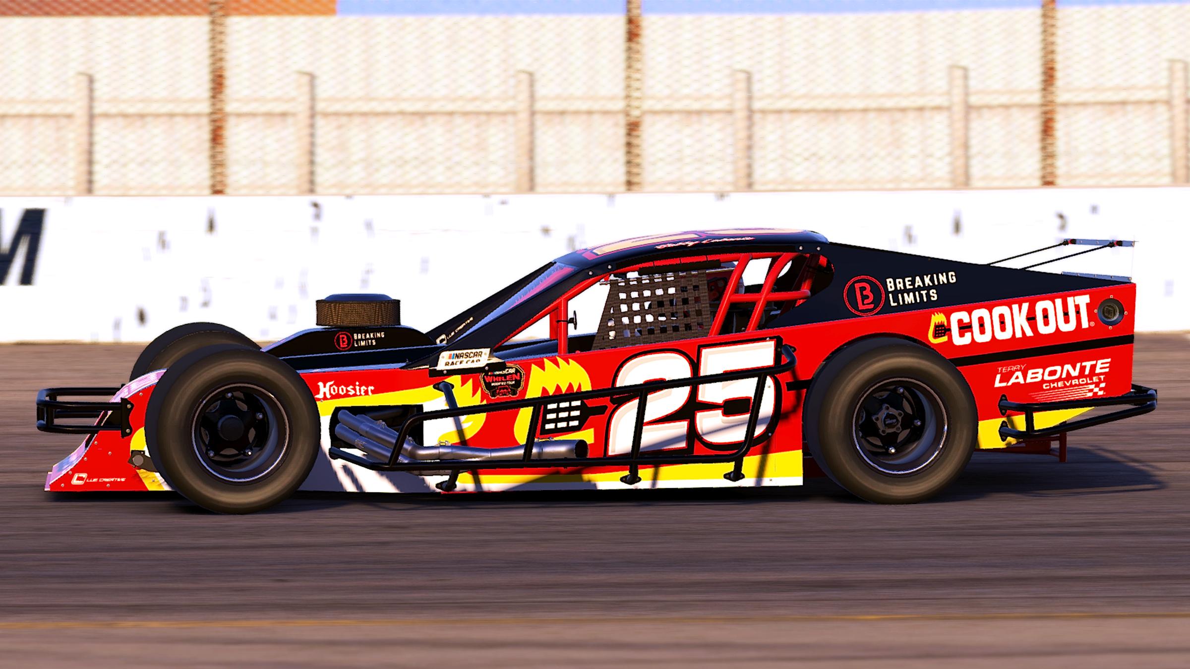Bobby Labonte 25 Cook Out Racing Modified by Harris Lue Trading Paints