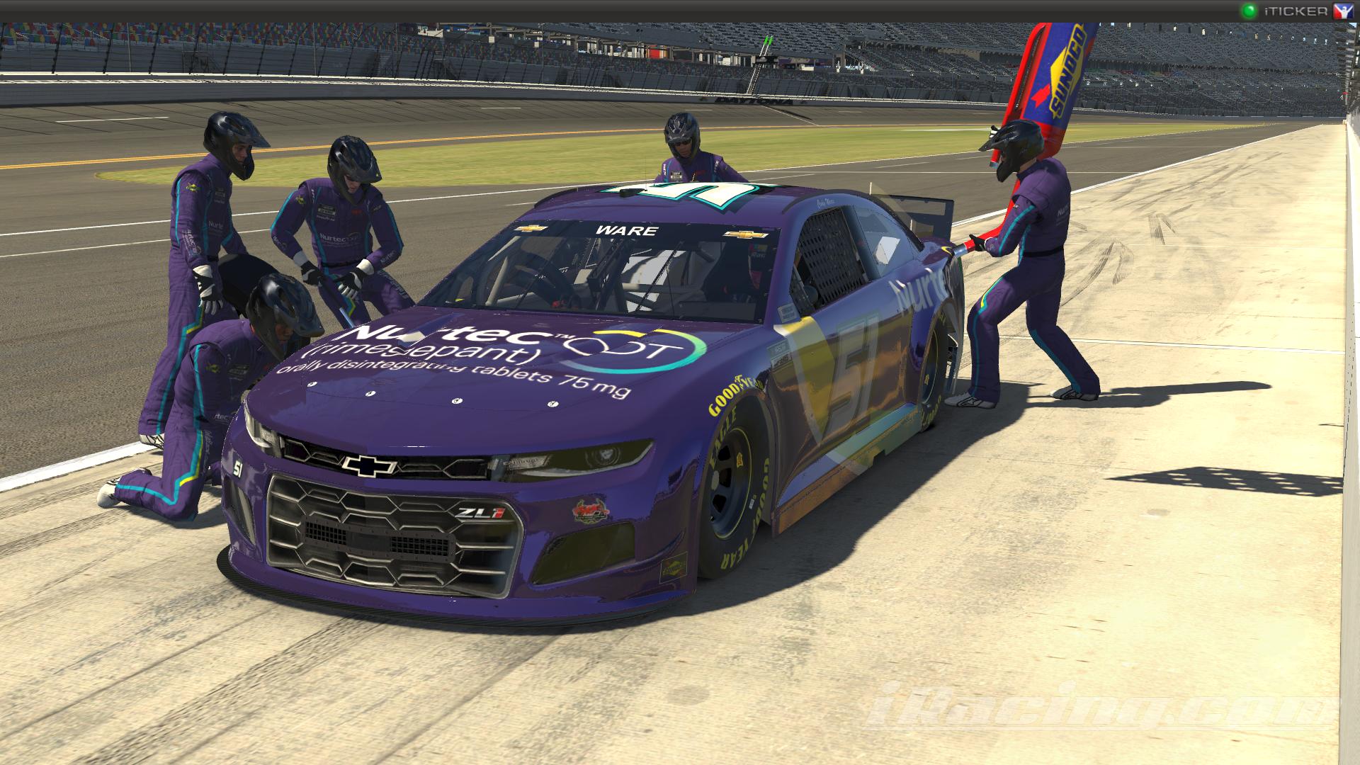 Cody Ware 51 Nurtec OTC 2021 NASCAR Cup Series by Ryan Broderick