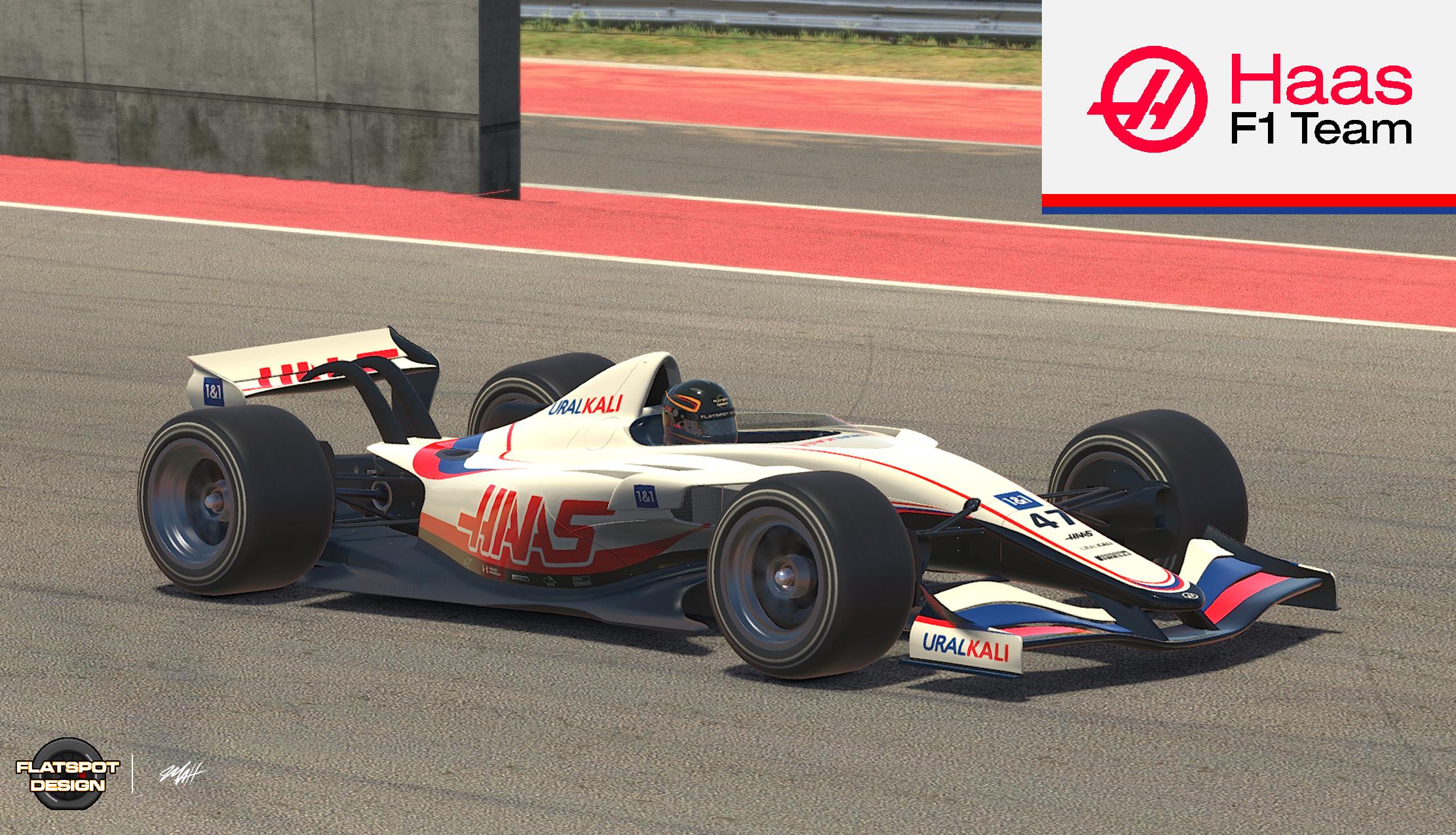 haas f1 model car