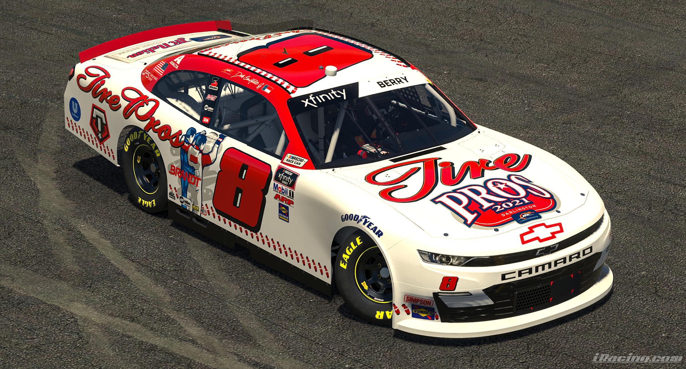 2021 Josh Berry Tire Pros Throwback Camaro by Ryan A Williams Trading