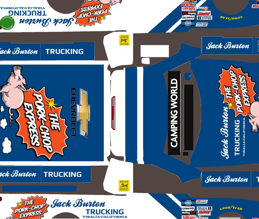 Pork Chop Express Chevy Truck by Michael Dickinson Trading Paints