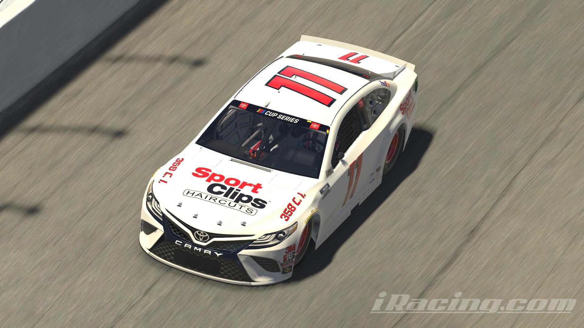 Denny Hamlin Sport Clips Toyota Camry Throwback Concept Buddy Baker