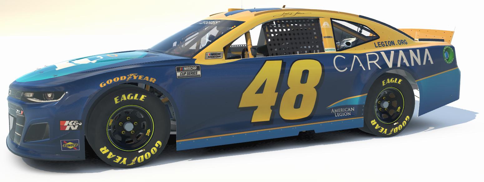 2021 Jimmie Johnson Carvana Chevy by Jay Adair Trading Paints