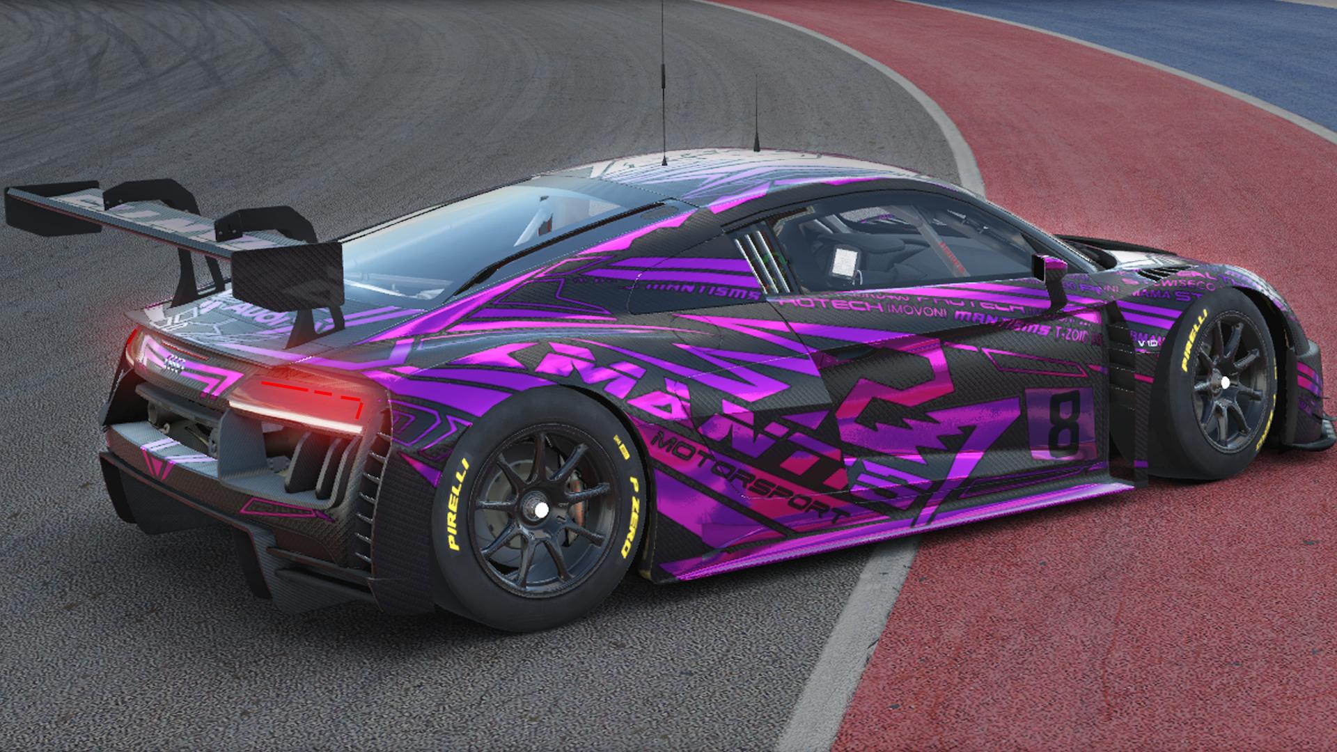 Audi R8 LMS GT3 HOT PINK CHROME by Kirk S. Trading Paints