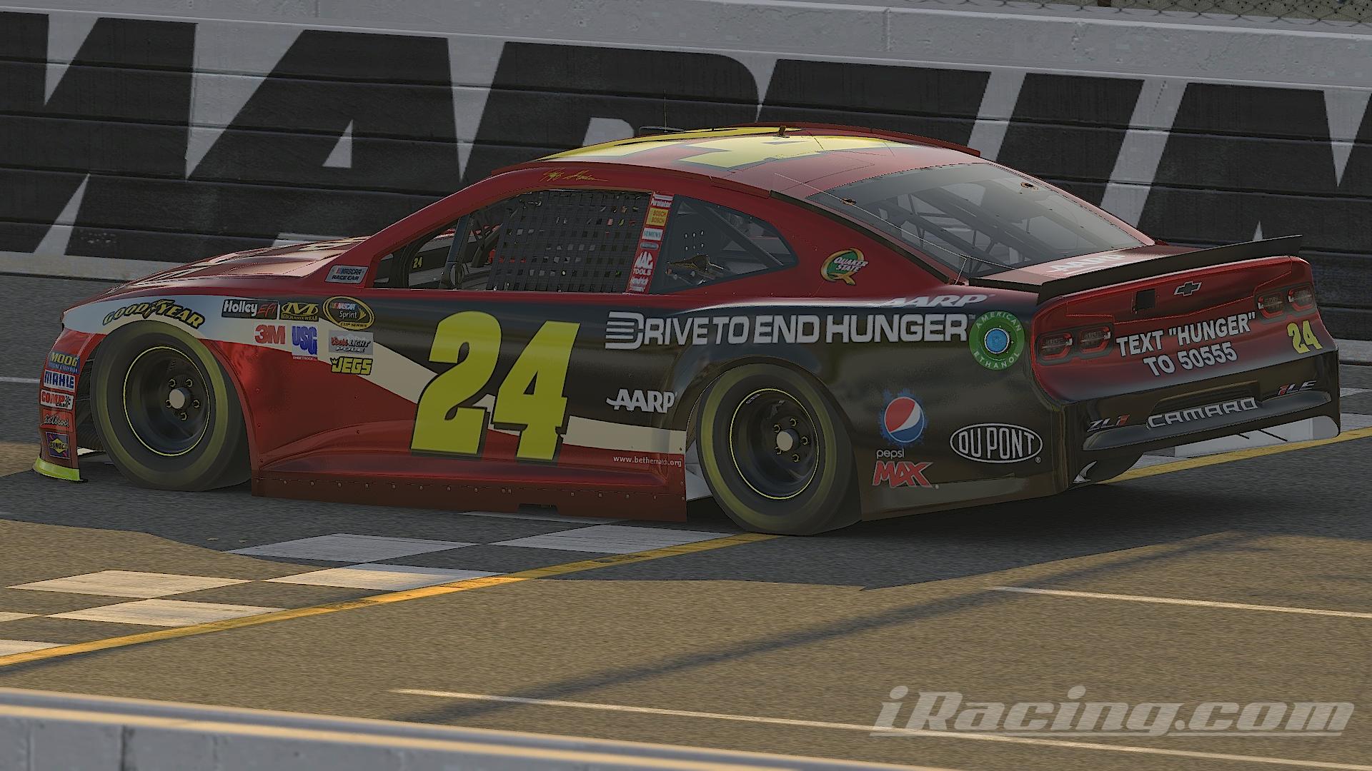 Preview of Jeff Gordon 2012 AARP Drive To End Hunger Chevrolet Camaro ZL1 1LE by Nicholas Doucette
