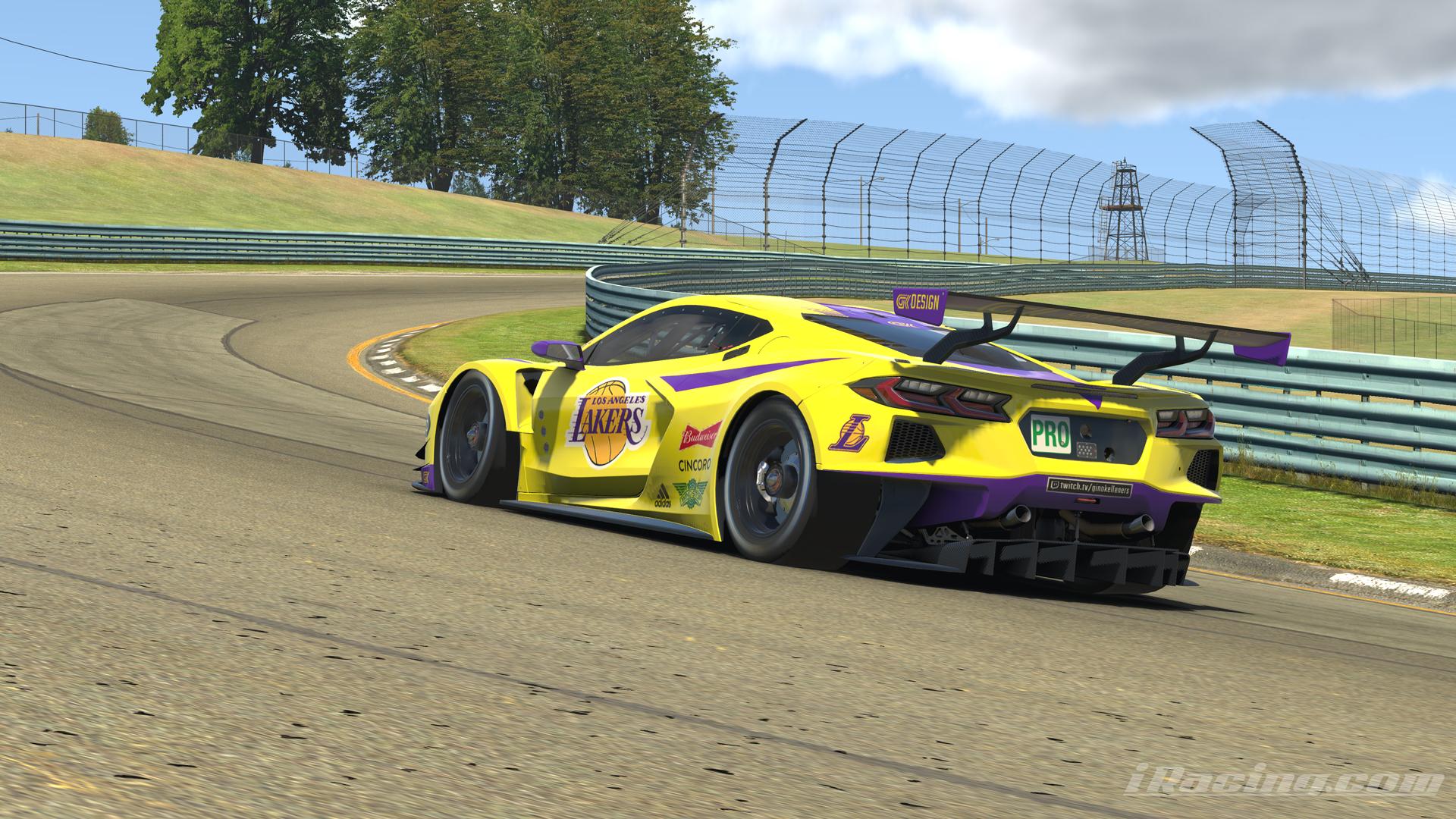 Preview of LA Lakers Livery - Chevrolet Corvette C8.R GTE  by Gino Kelleners