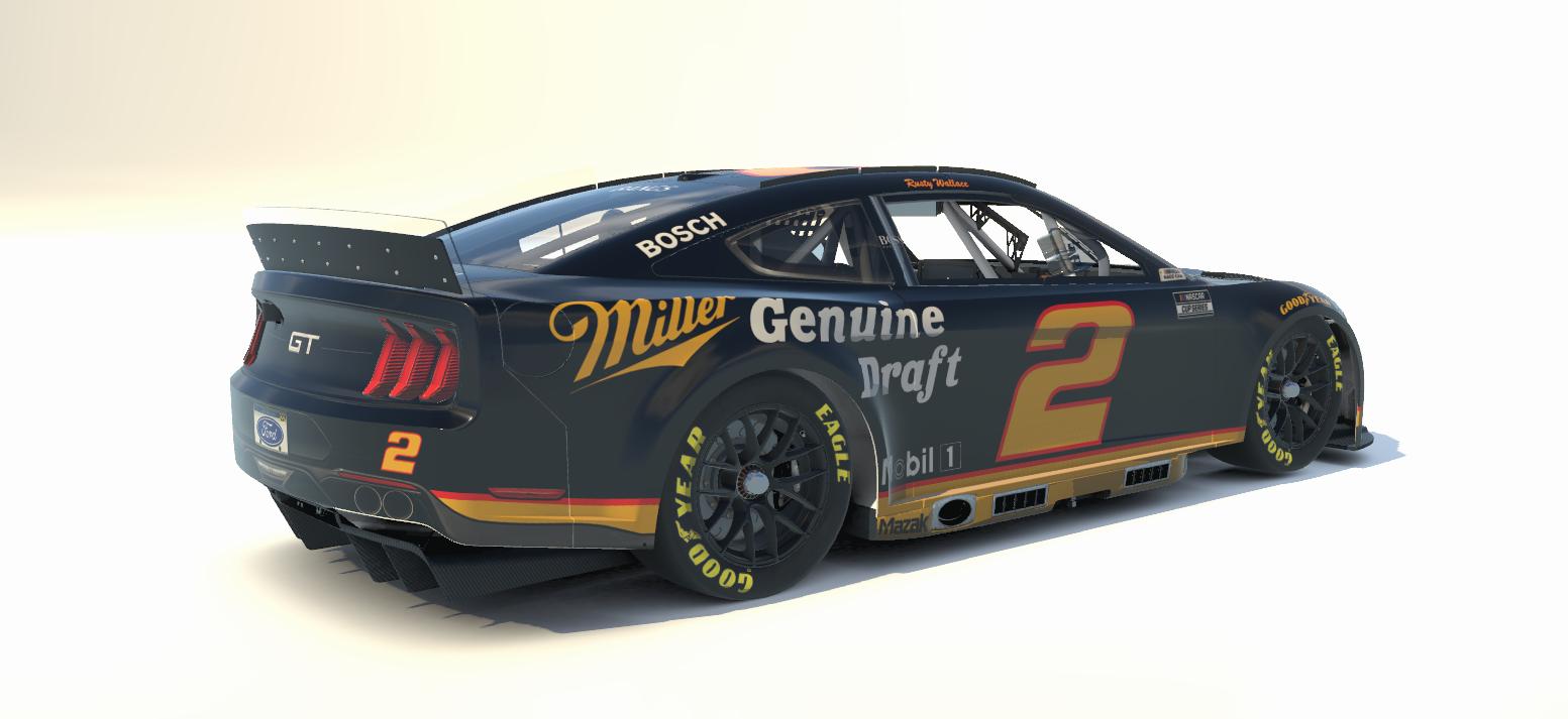 Preview of Rusty Wallace 1994 Miller Genuine Draft Ford Mustang (No Number) by Will Bangs