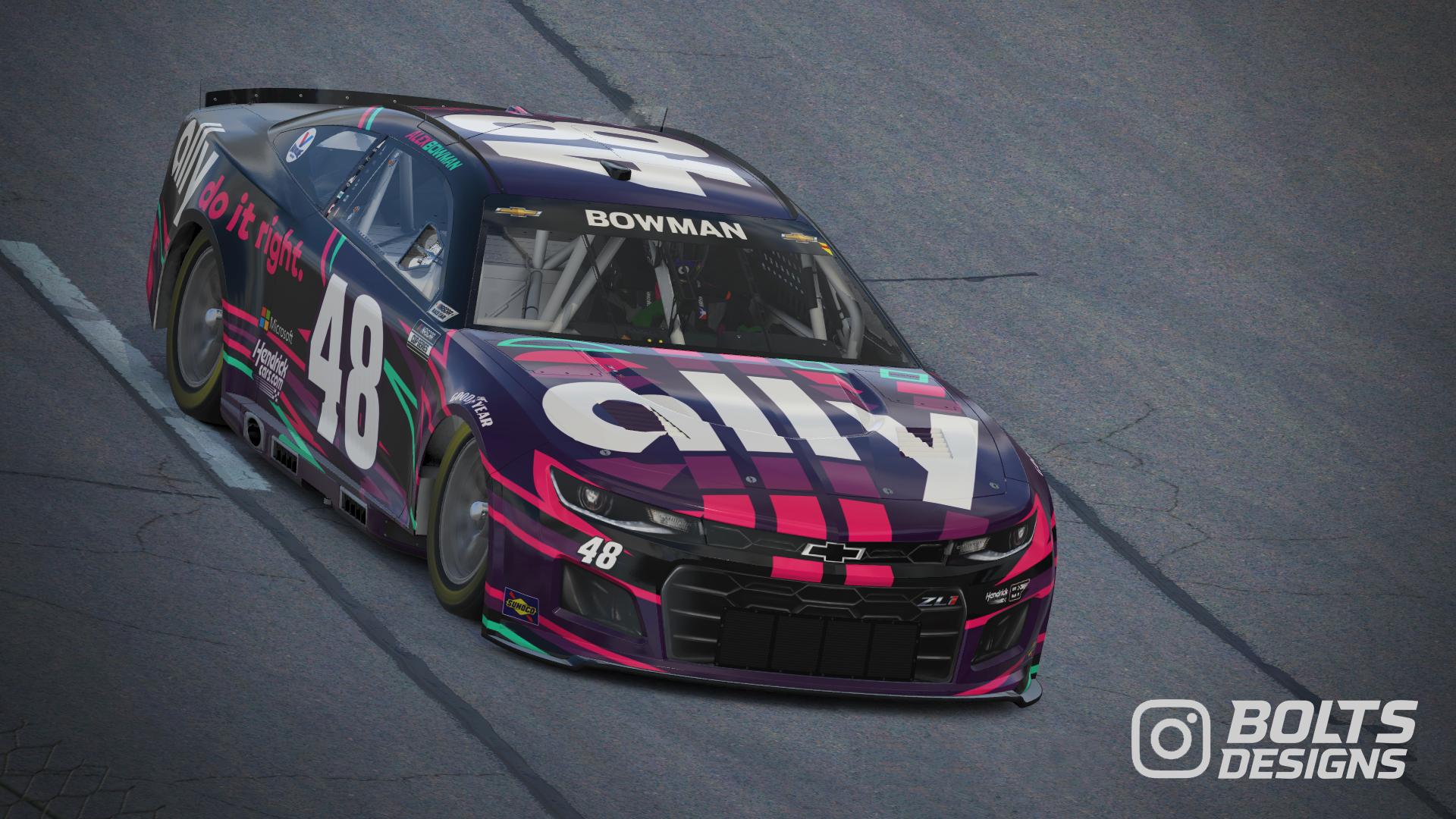 Alex Bowman 48 Ally 2022 Concept (Numbered) by Roberto Ramirez