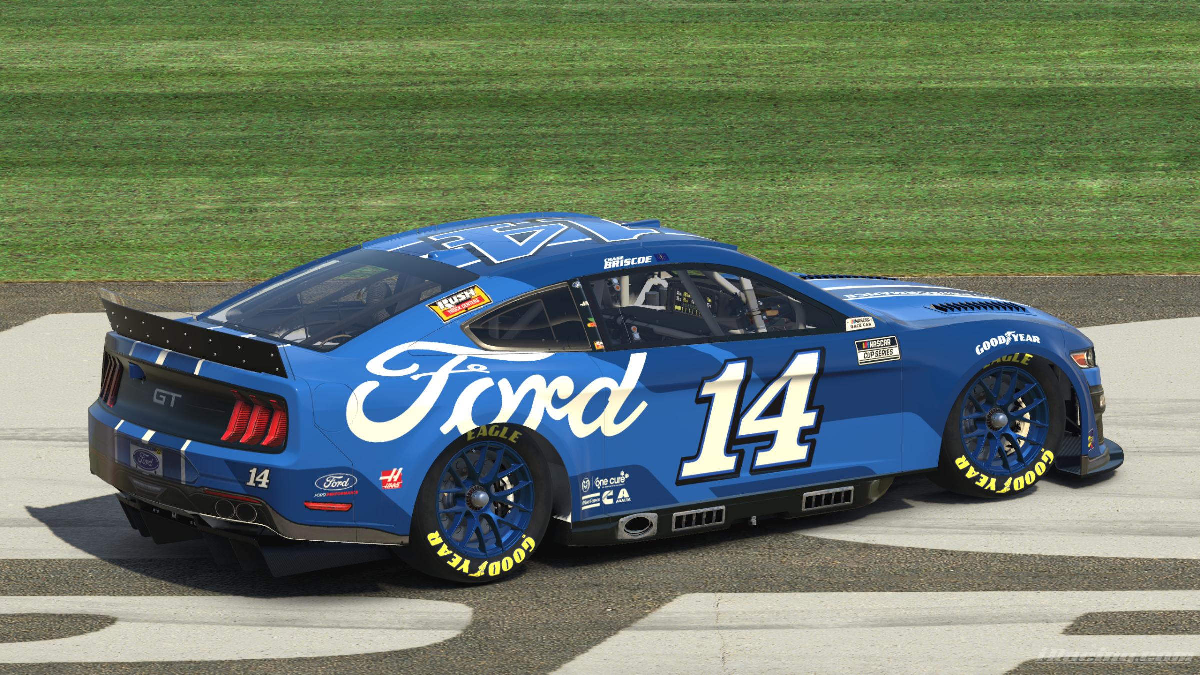 Preview of Fictional Chase Briscoe Ford Mustang Asymmetrical - No Number by Ryan Pistana