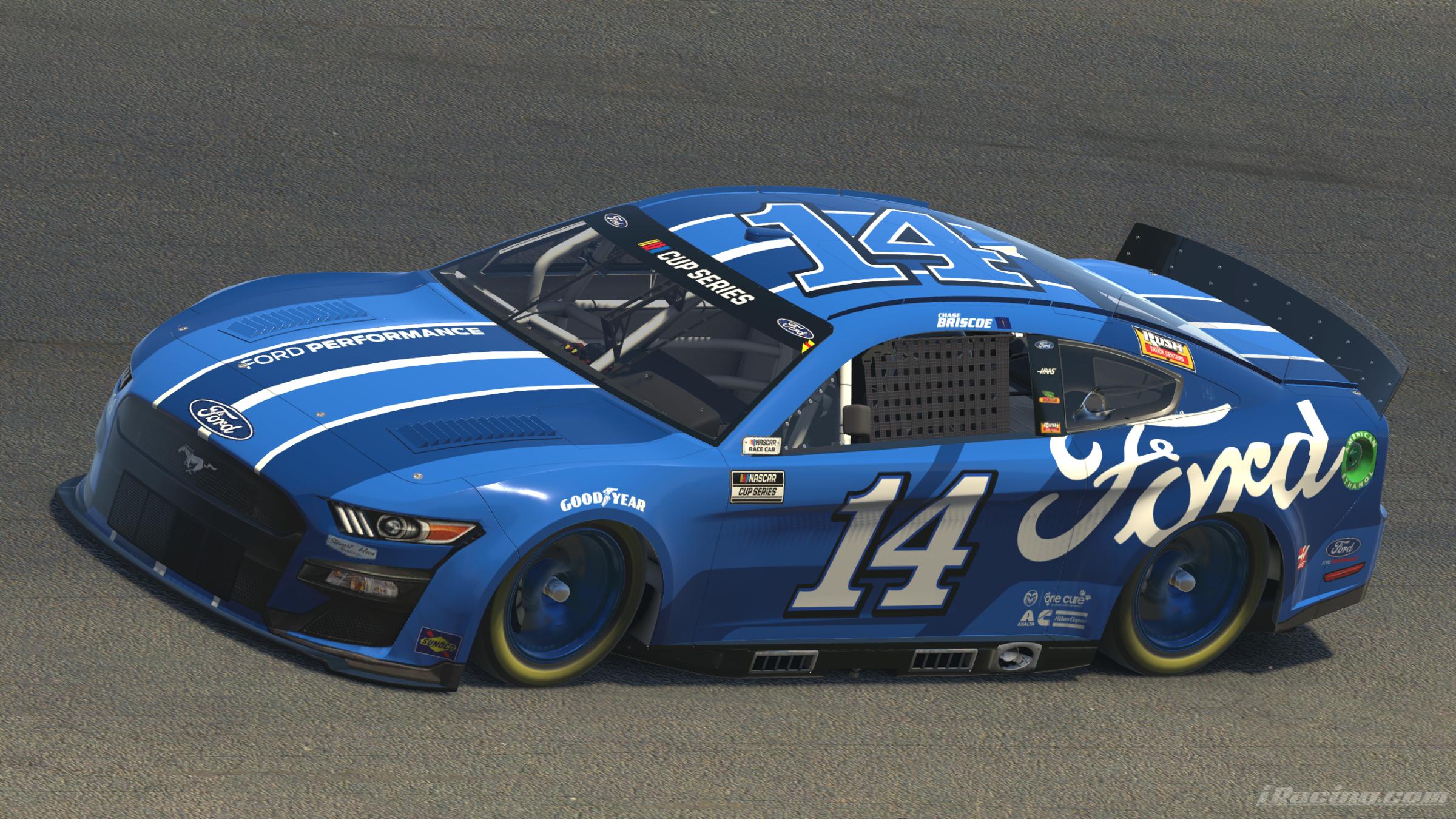 Preview of Fictional Chase Briscoe Ford Mustang Asymmetrical - No Number by Ryan Pistana