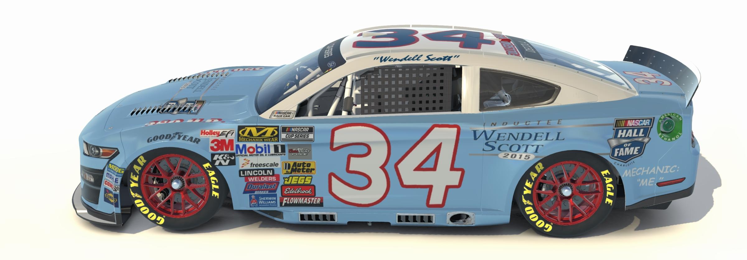 Wendell Scott HoF Car by Jordon DeCola Trading Paints