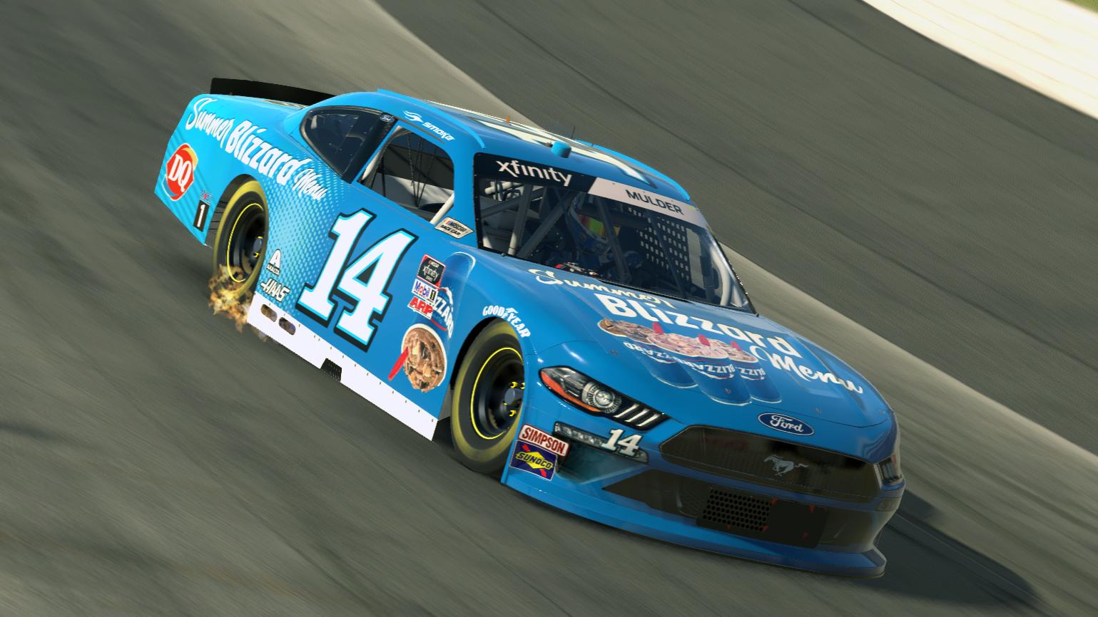 Tony Stewart Dairy Queen Summer Blizzard Menu Mustang (Custom Number