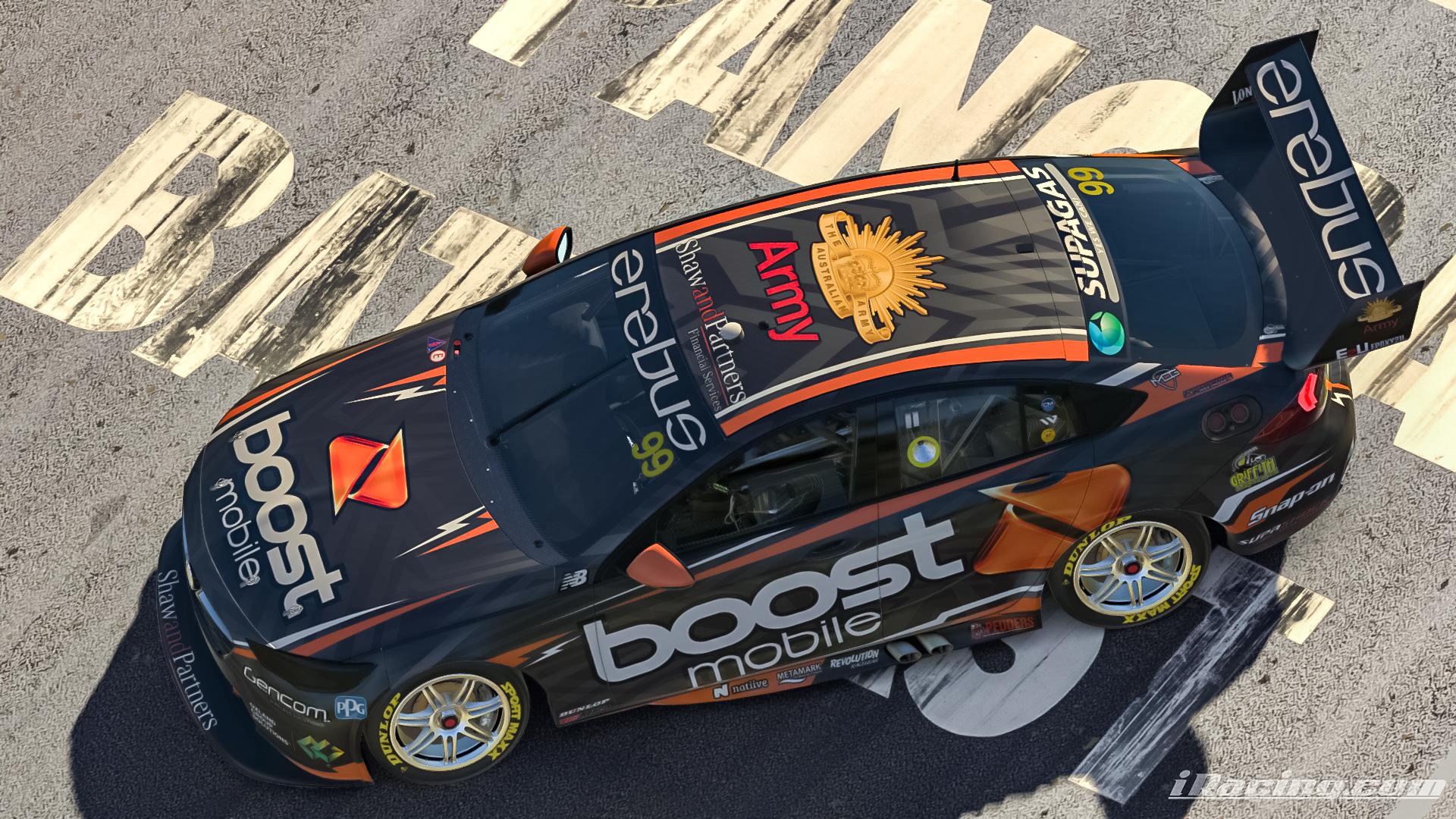 Erebus Motorsport 2021 Boost Mobile Official Livery by Paul Mansell Trading Paints