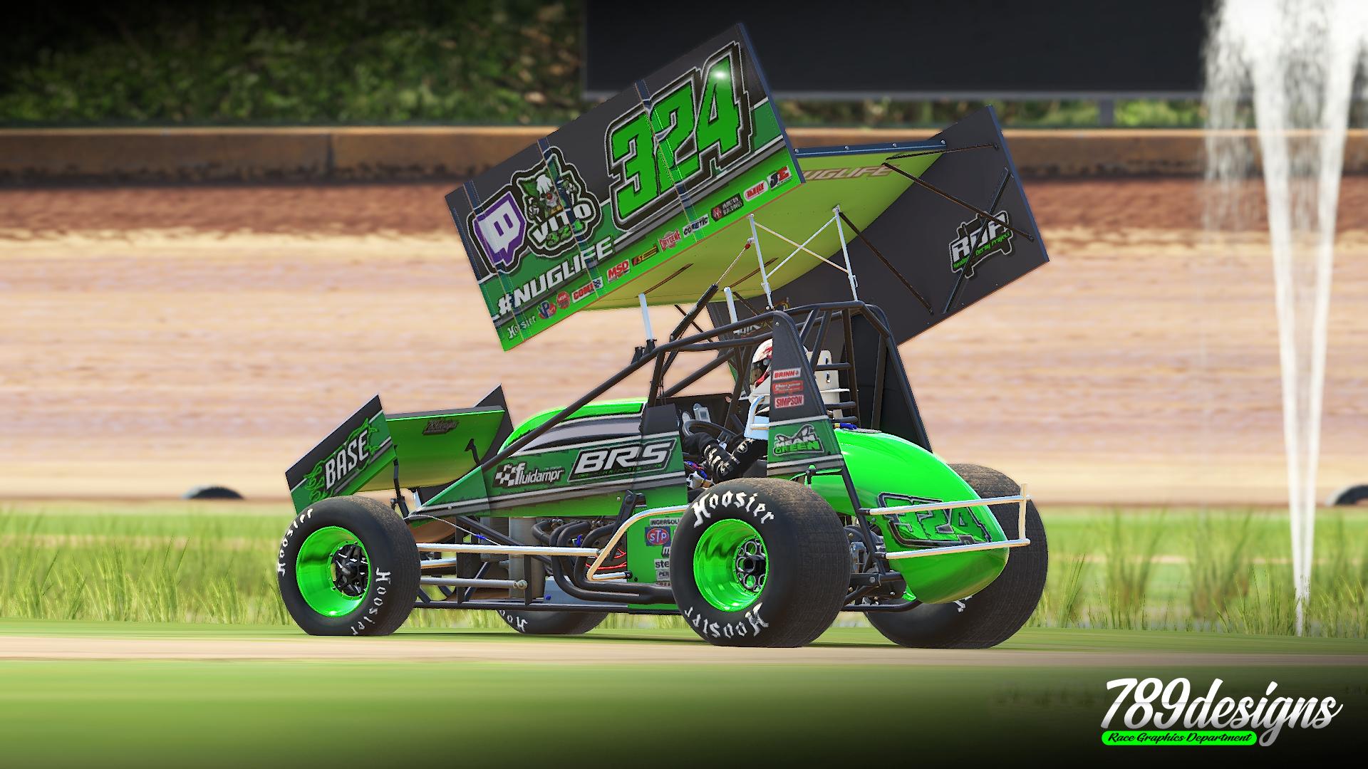 Brandon Rhymer Sprint Car by Garrett Marshall Trading Paints