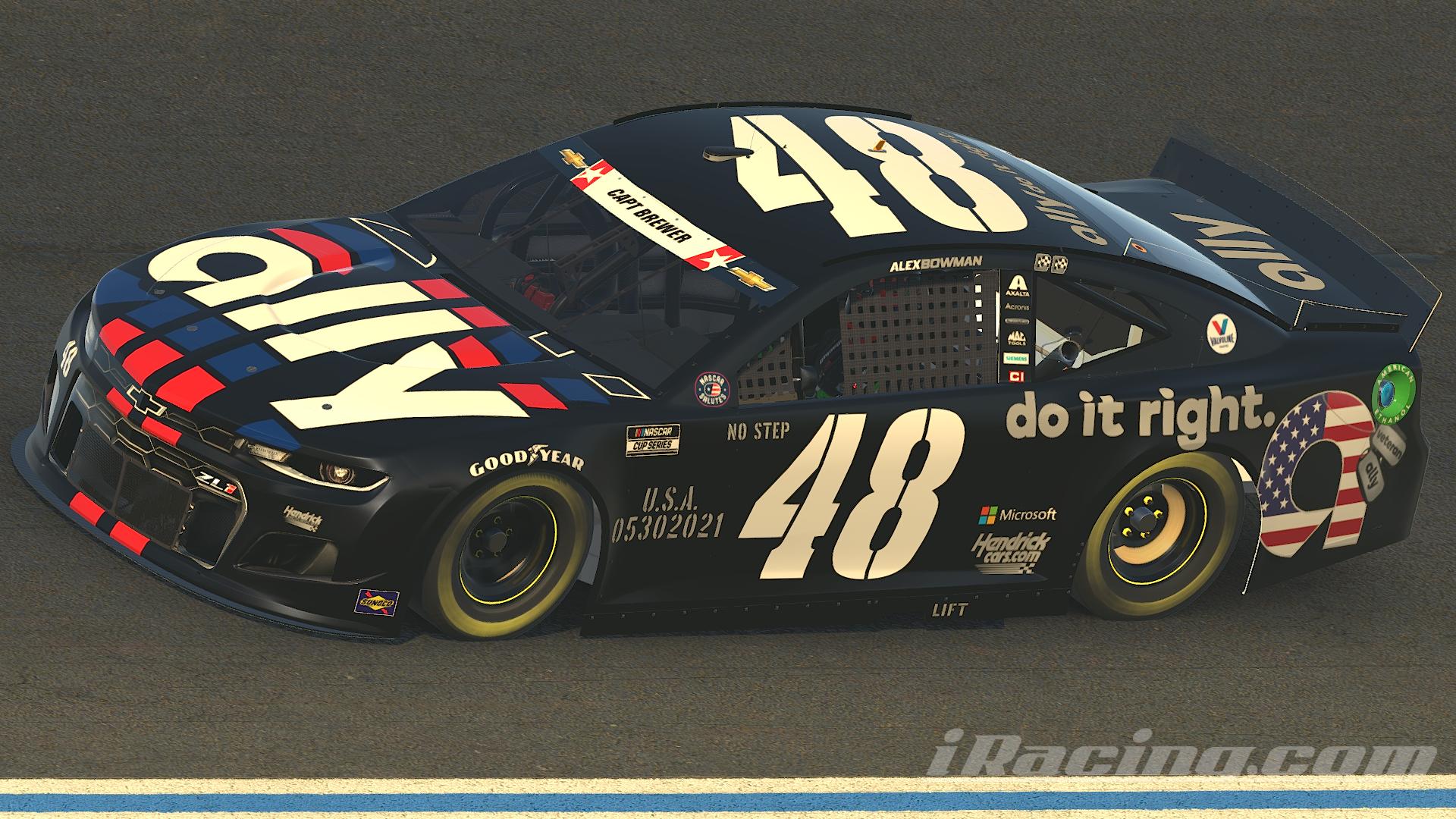 Preview of Alex Bowman 2021 ally Memorial Day Chevrolet Camaro ZL1 1LE by Nicholas Doucette