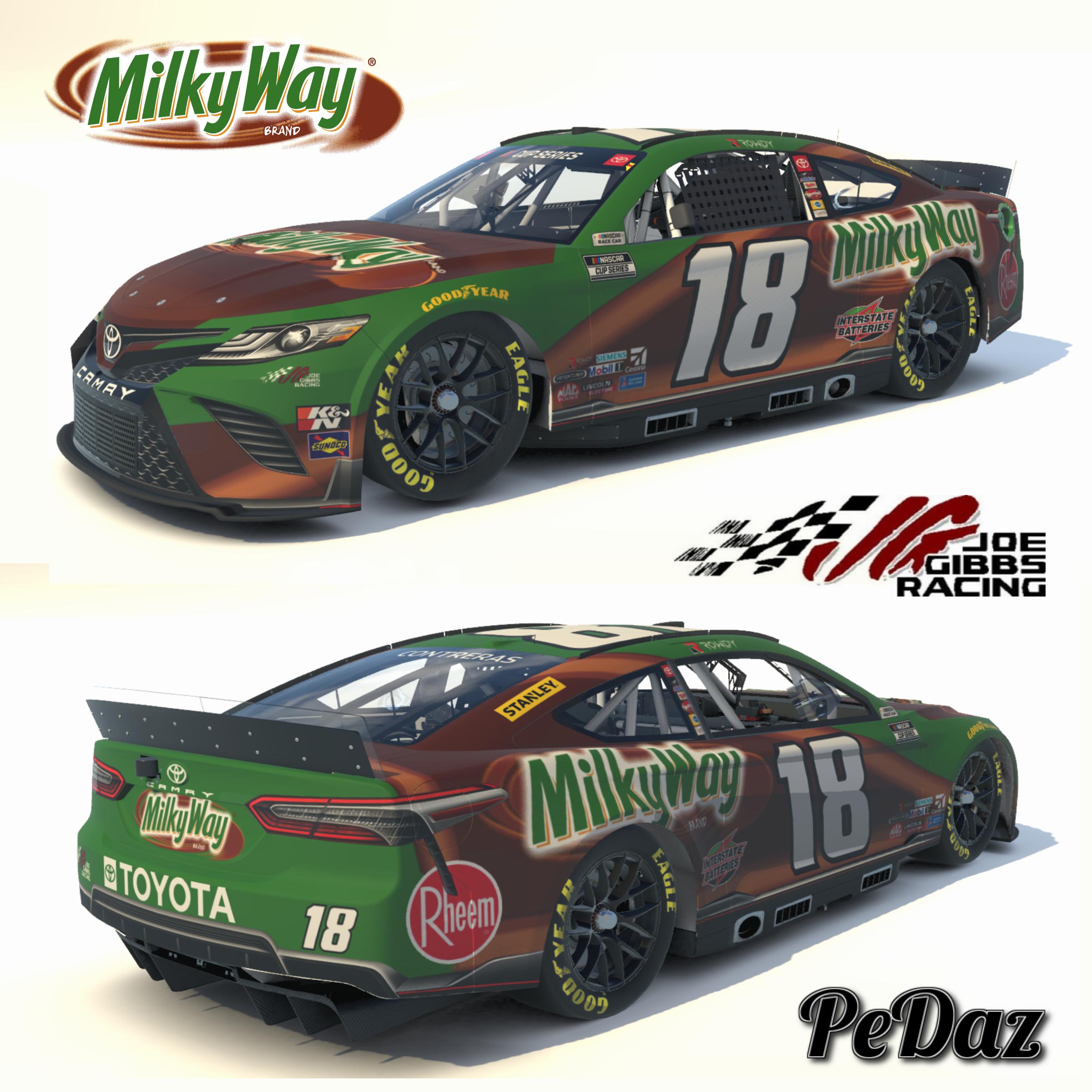 Kyle Busch 2022 Milky Way Concept Next Gen Camry (Fictional) NO NUMBERS
