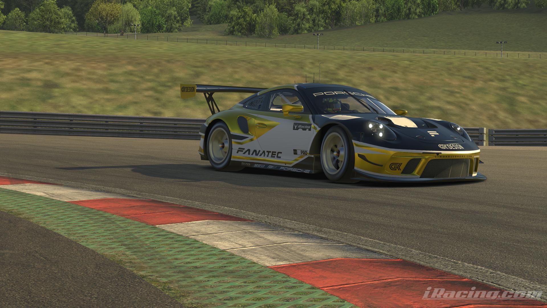 Preview of Black & Gold Fanatec Livery - Porsche 911 GT3 R by Gino Kelleners