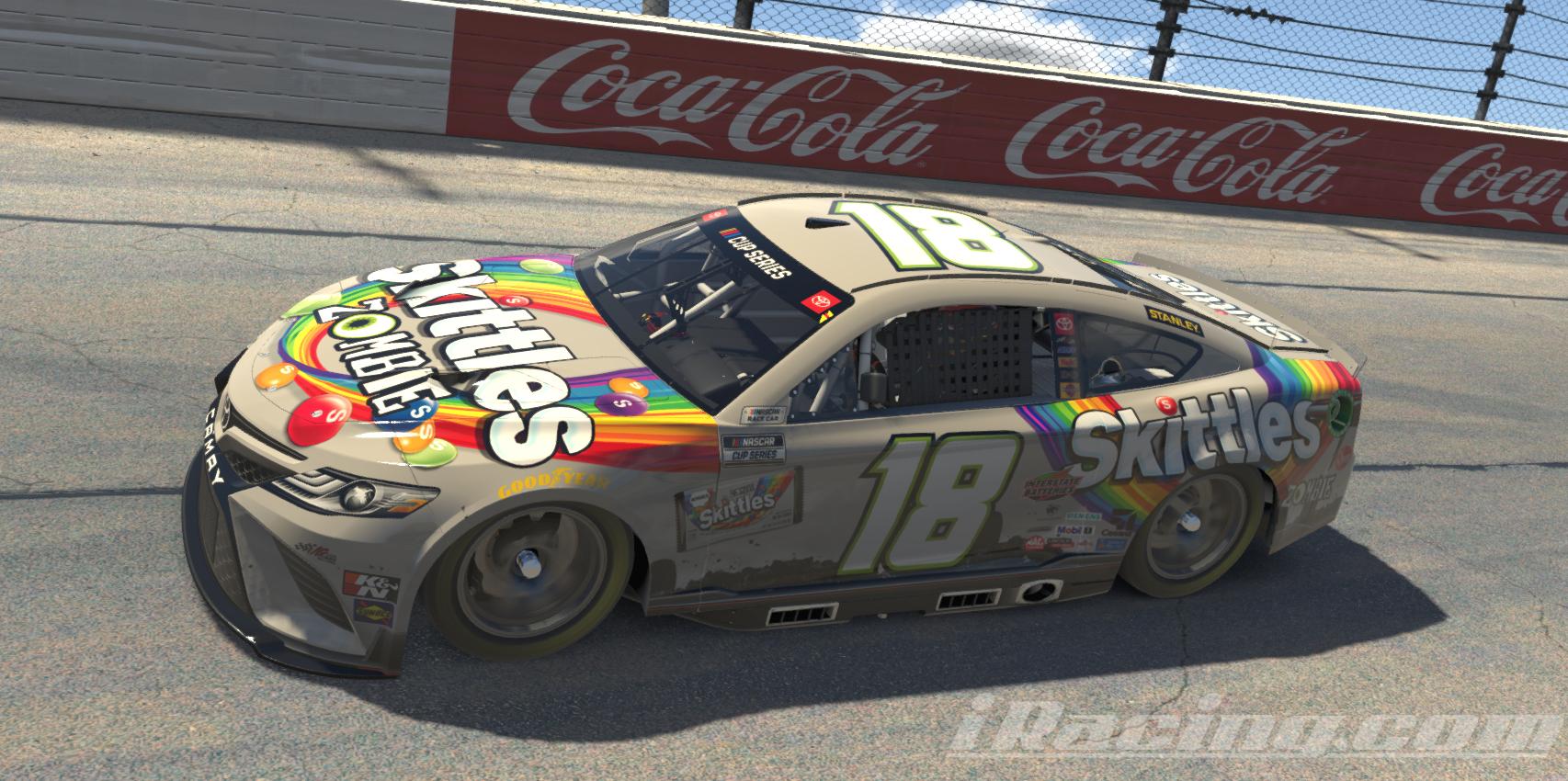 Kyle Busch 2020 Skittles Zombie Next Gen Toyota Camry No Number by