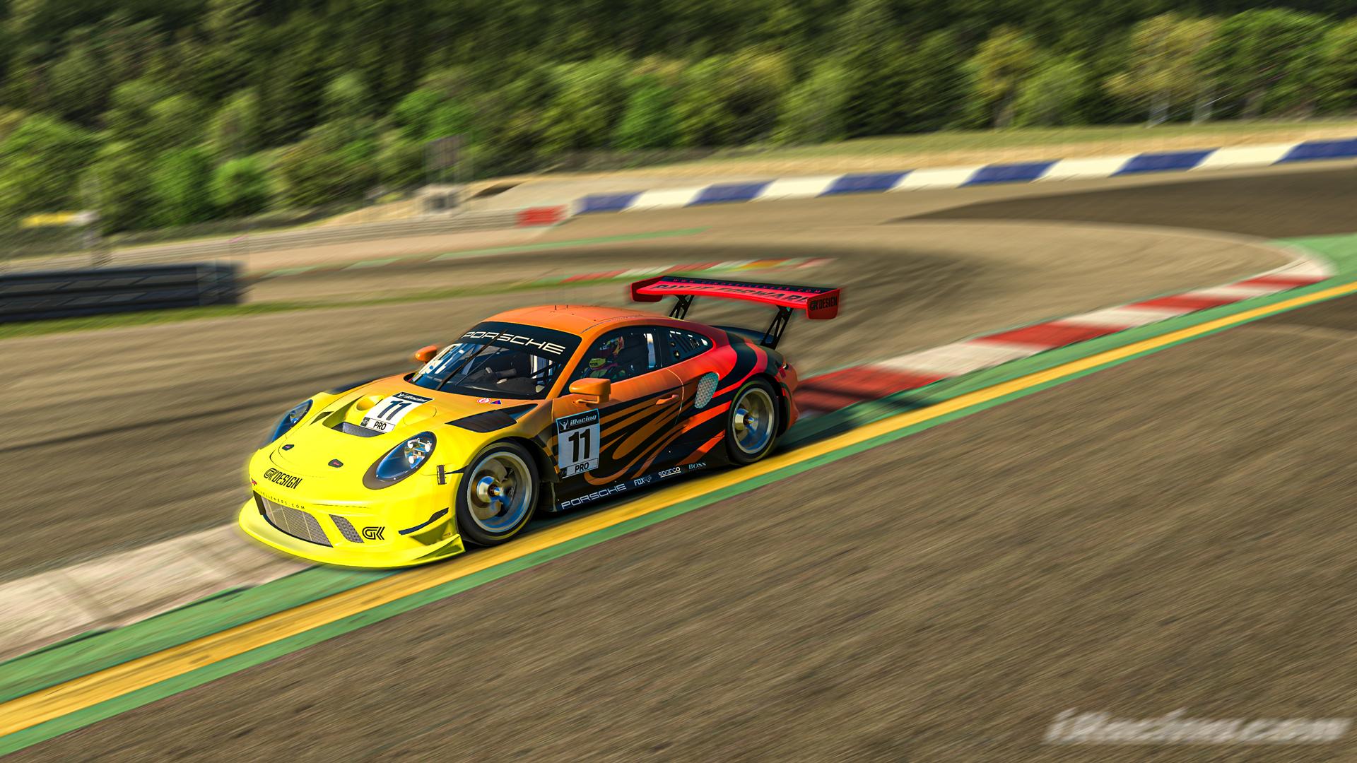 Preview of Sunrise Fire Livery - Porsche 911 GT3 R  by Gino Kelleners