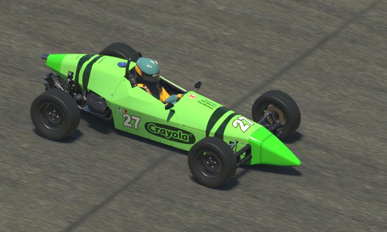 Crayola Crayon Formula Vee / Electric Lime by Andy D Oakley Trading