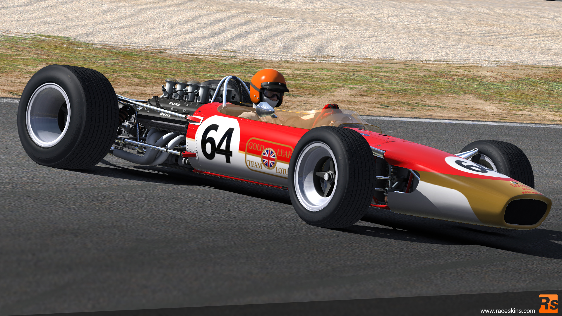 1968 Lotus 49 Gold Leaf by Danny Bouwes Trading Paints