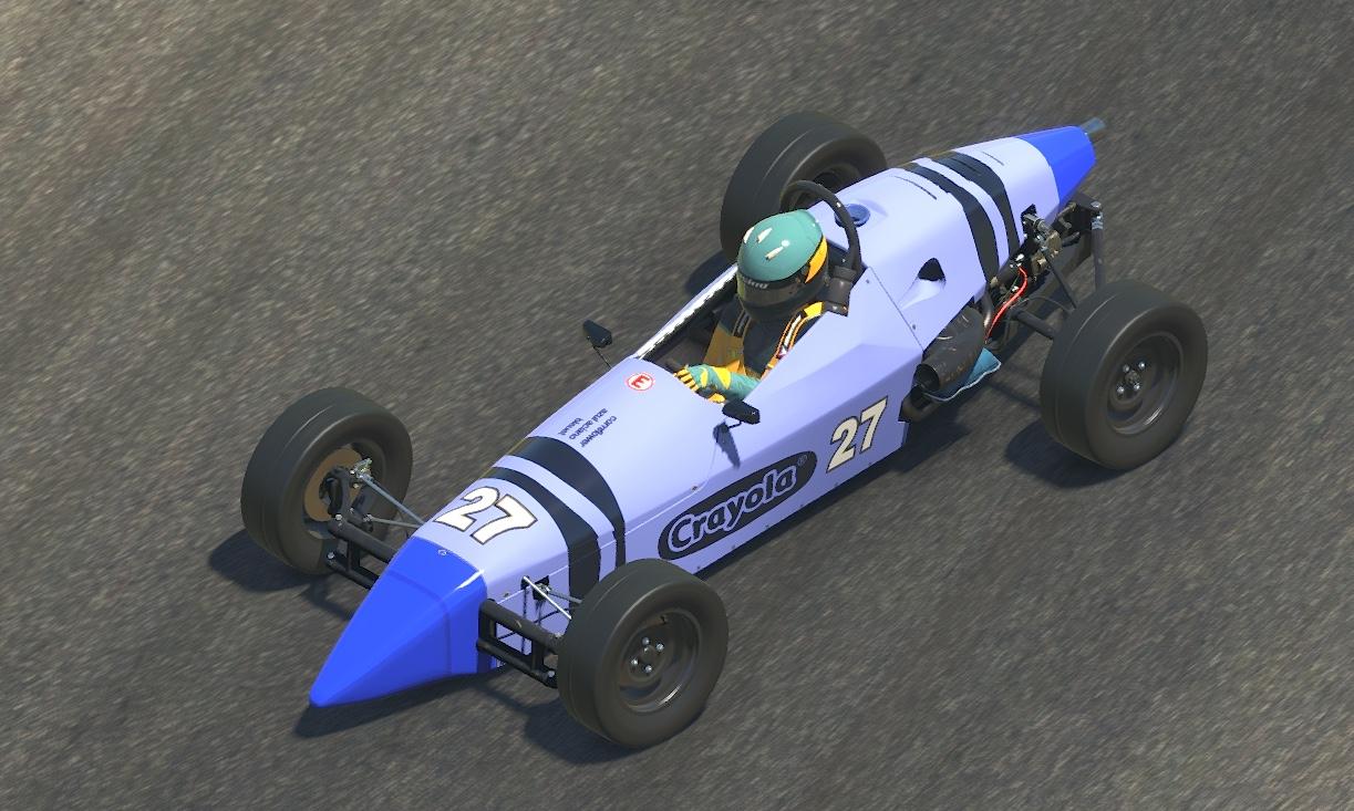 Crayola Crayon Formula Vee / Cornflower by Andy D Oakley Trading Paints