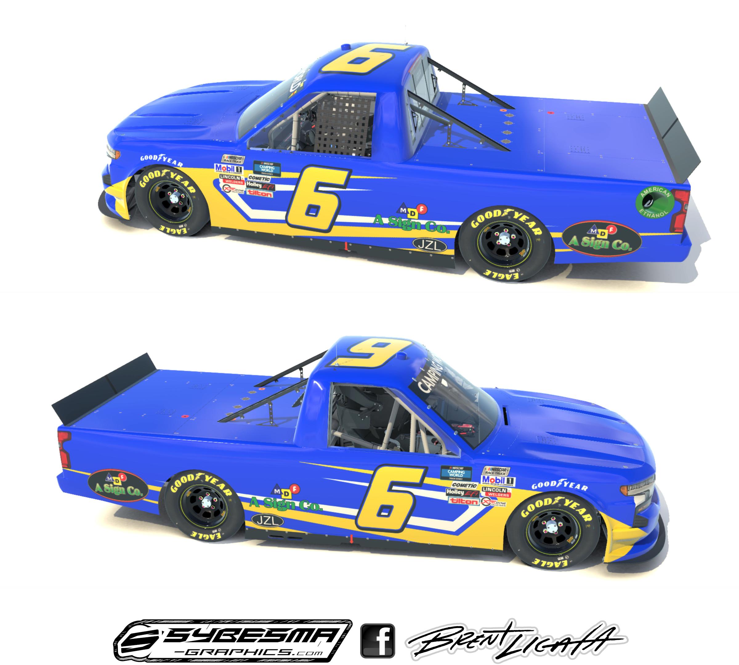 NCWTS 6 Norm Benning 2021 by Brent Licata2 Trading Paints